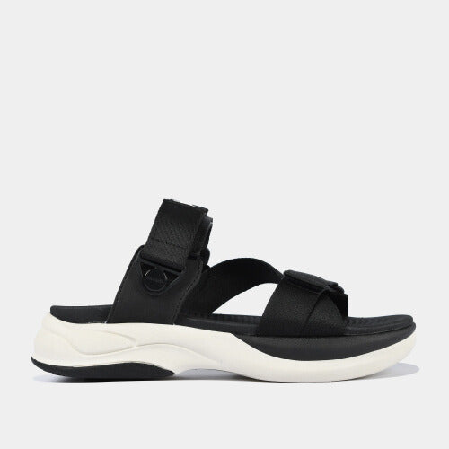 Sandal F8B quai xoay đen trắng