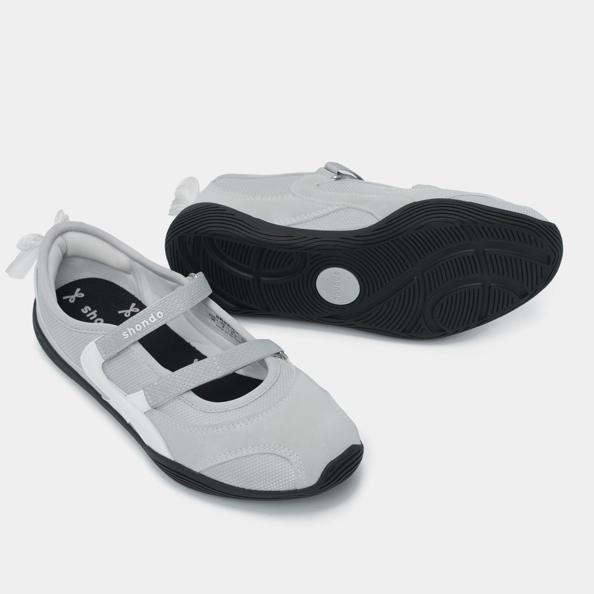 Giày Sneaker ballet Minie nơ nữ xám xanh