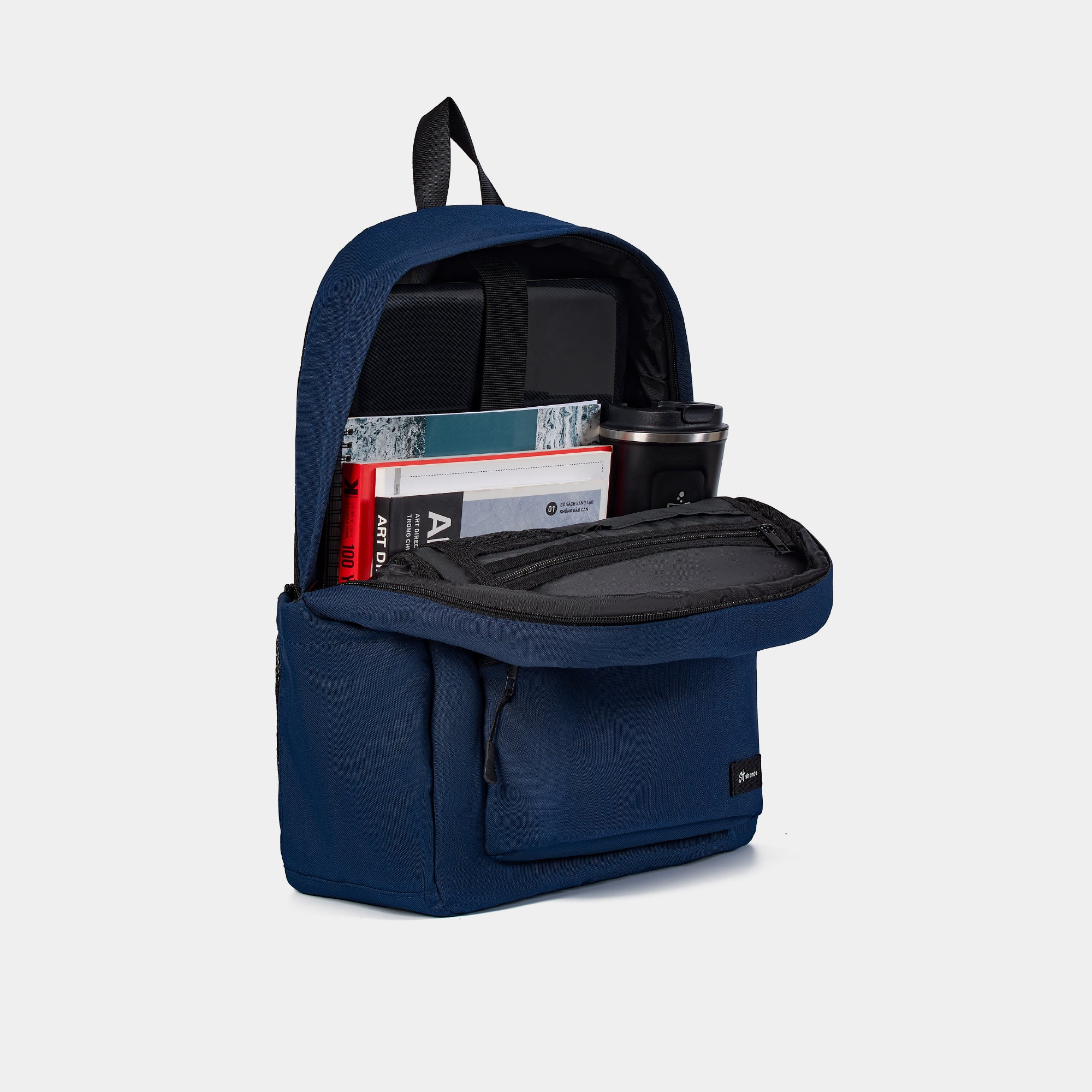 Balo thêu logo Shondo xanh navy