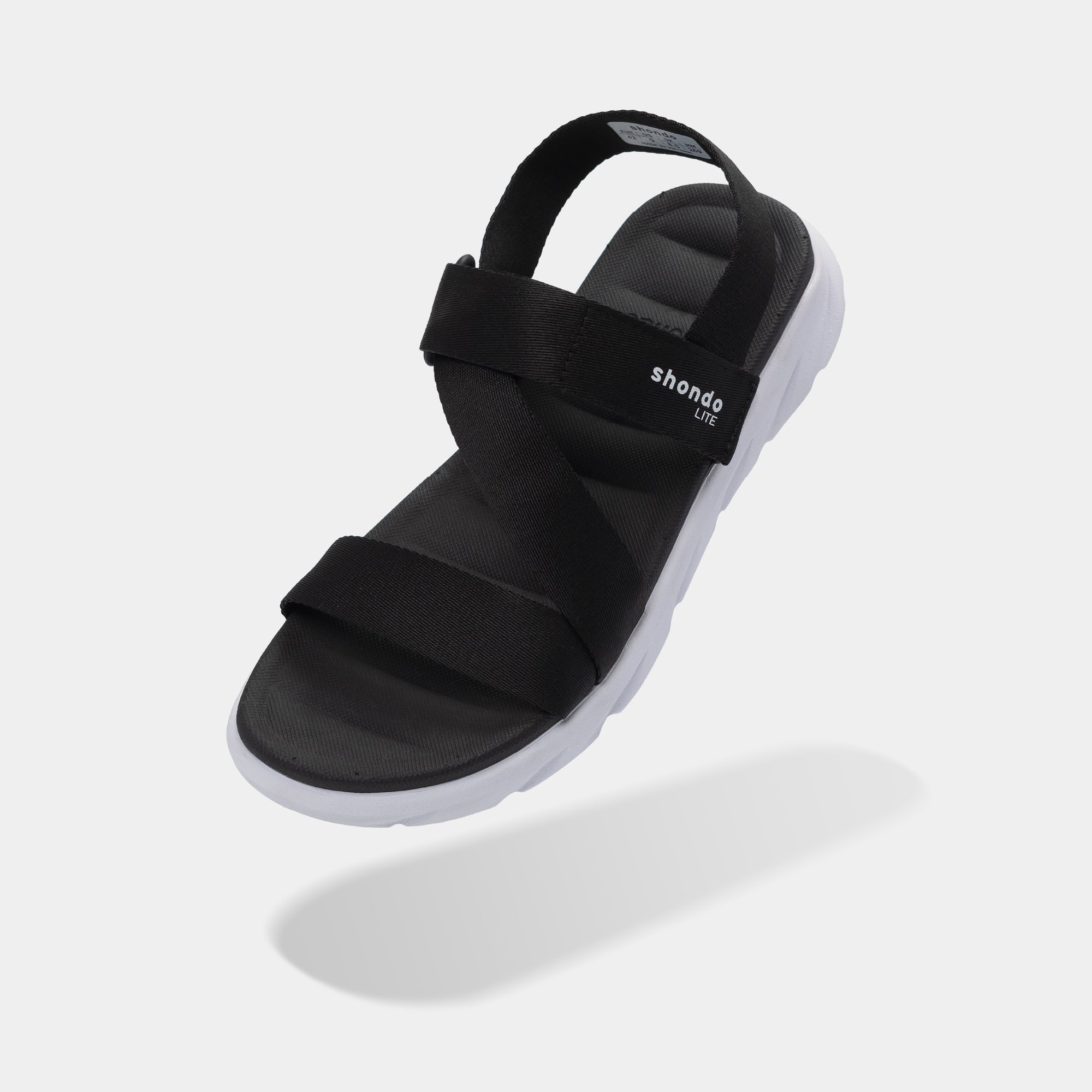 Sandal học sinh F6S Shondo Lite đen trắng