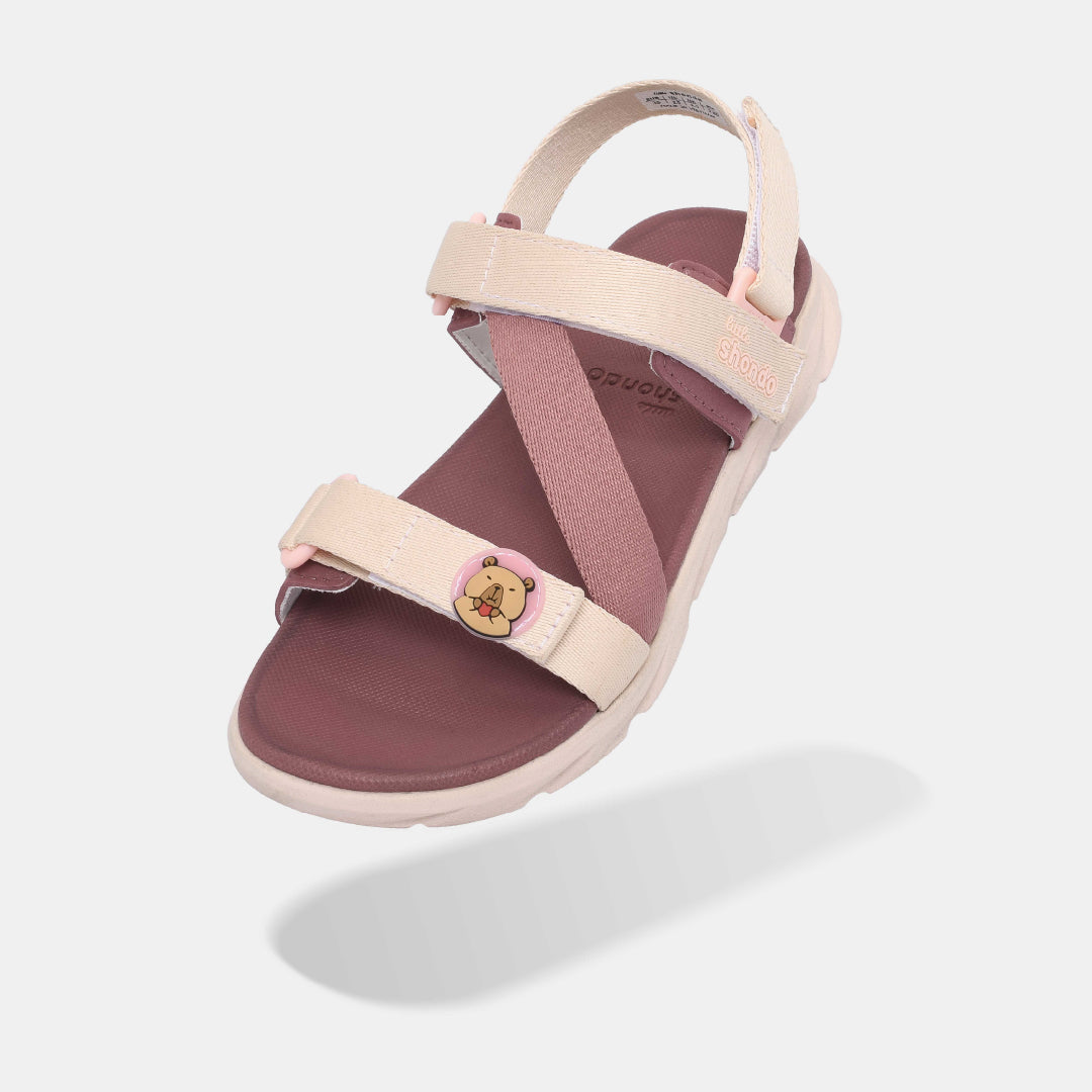 Sandal bé gái Li6 Capybara hồng