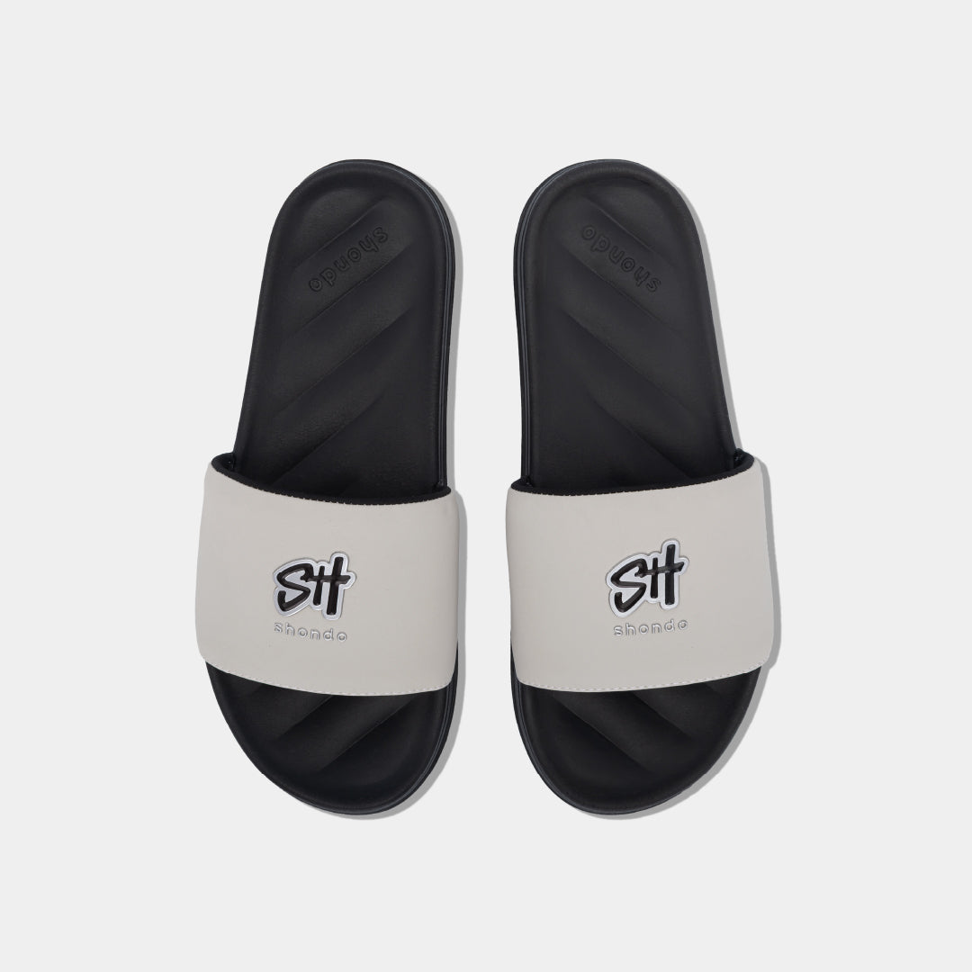 Dép Trendy 2 logo SH TPU đen xám