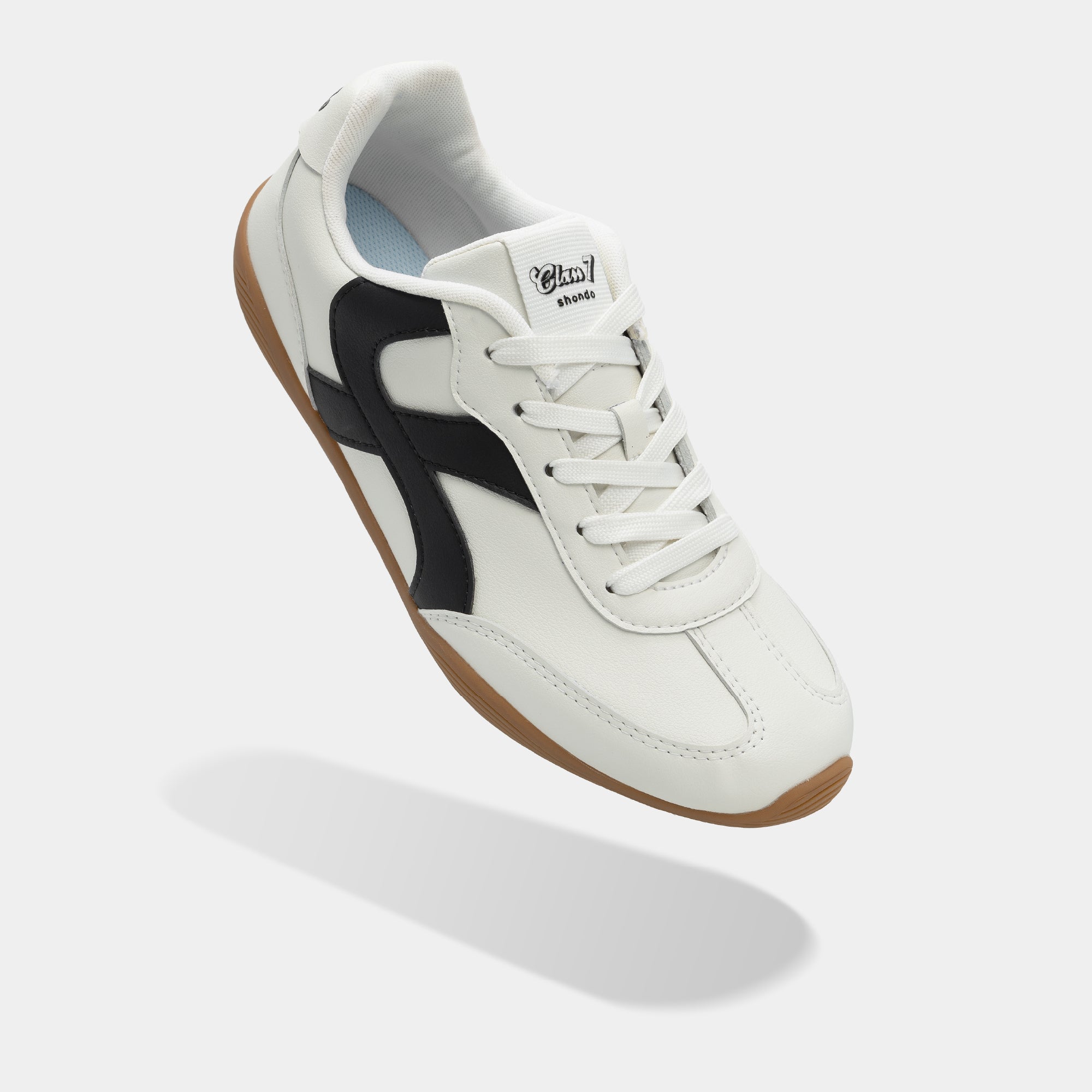 Giày Sneaker Shondo Class 7 Đế Thấp Unisex Màu Trắng