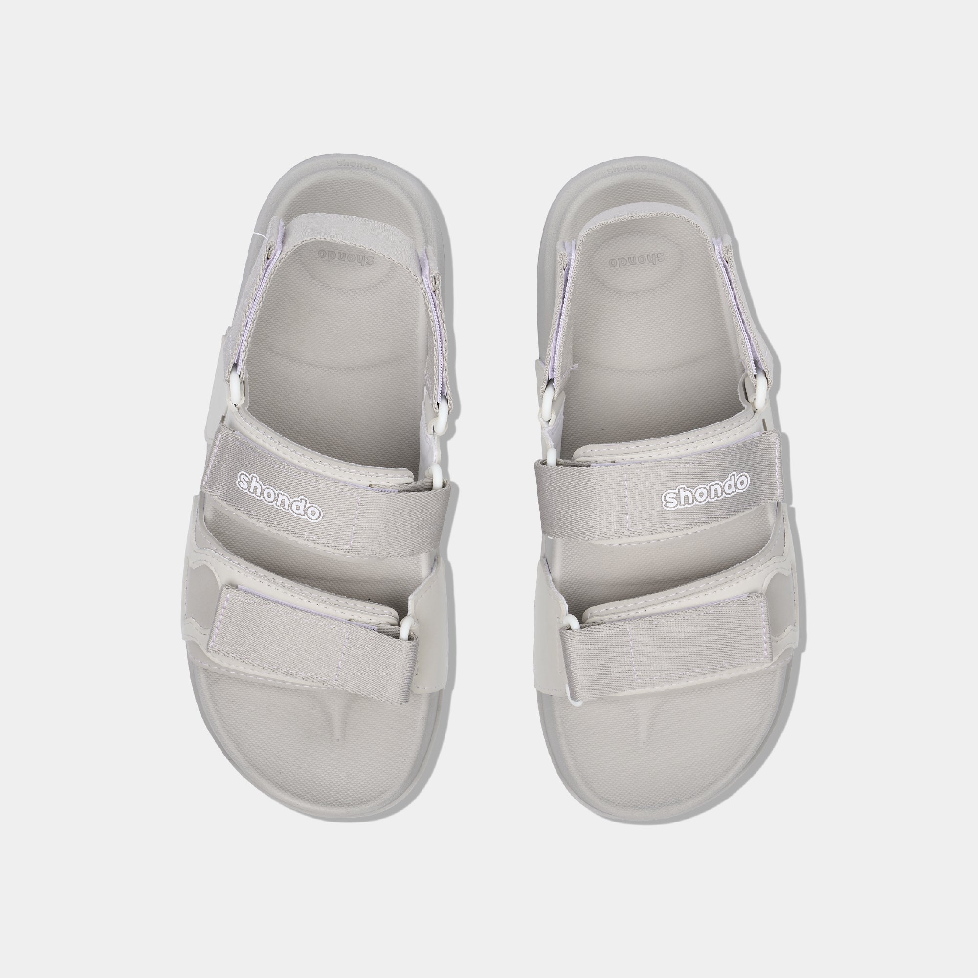 Sandal Platy 7 quai ngang unisex xám