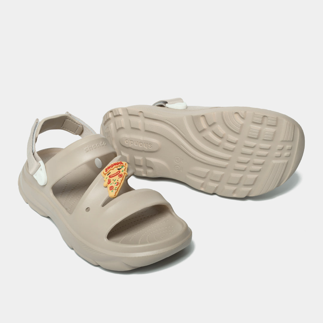 Sandal FX nam nữ nhựa đúc be