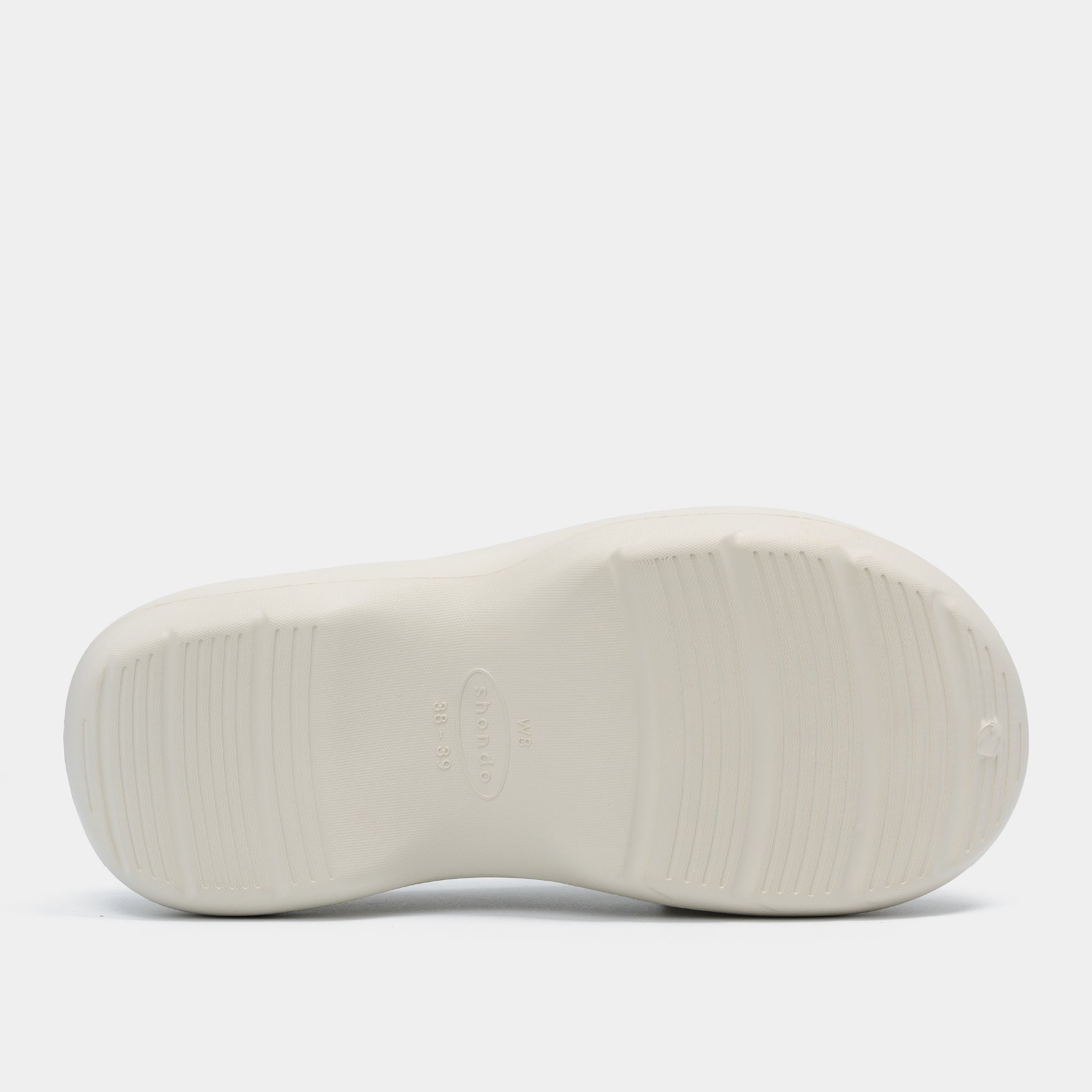 Clog MULE CHIC Limax đế cao nữ trắng kem