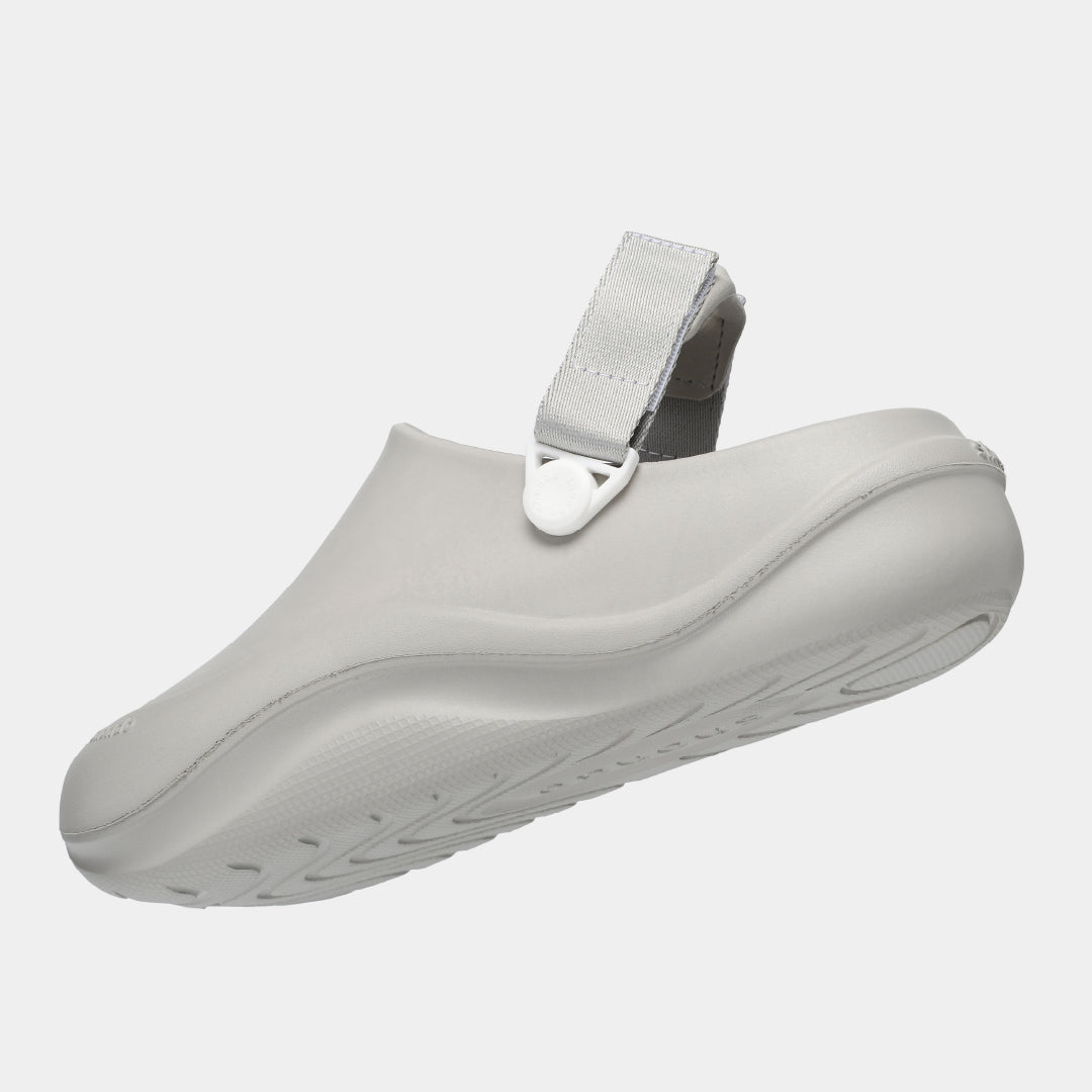 Clog SUKE nhựa đúc nam nữ xám