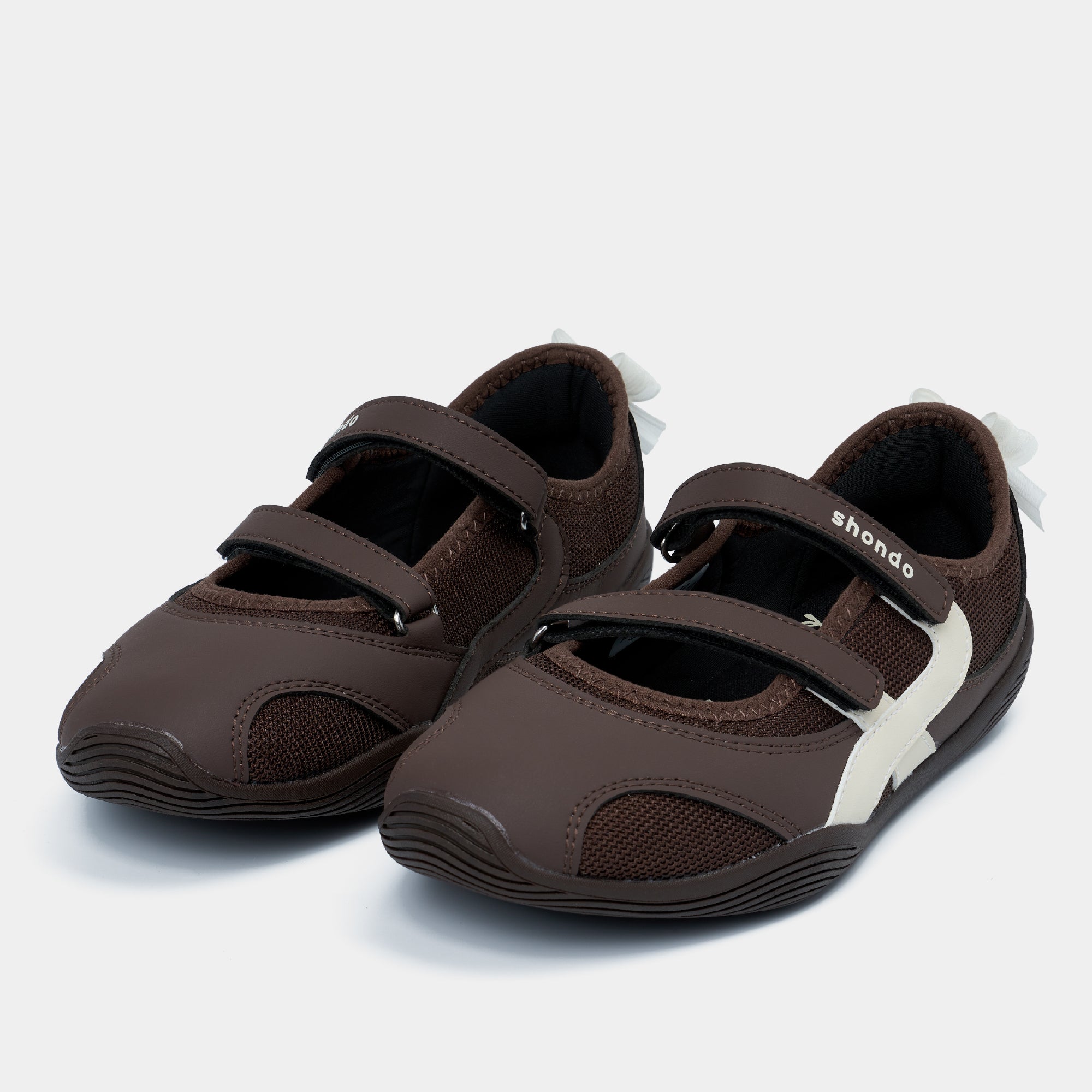 Giày Sneaker Ballet Minie Phối Nơ Nữ Nâu