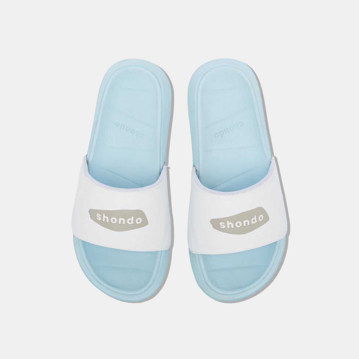 Dép Trendy 3 logo xanh trắng