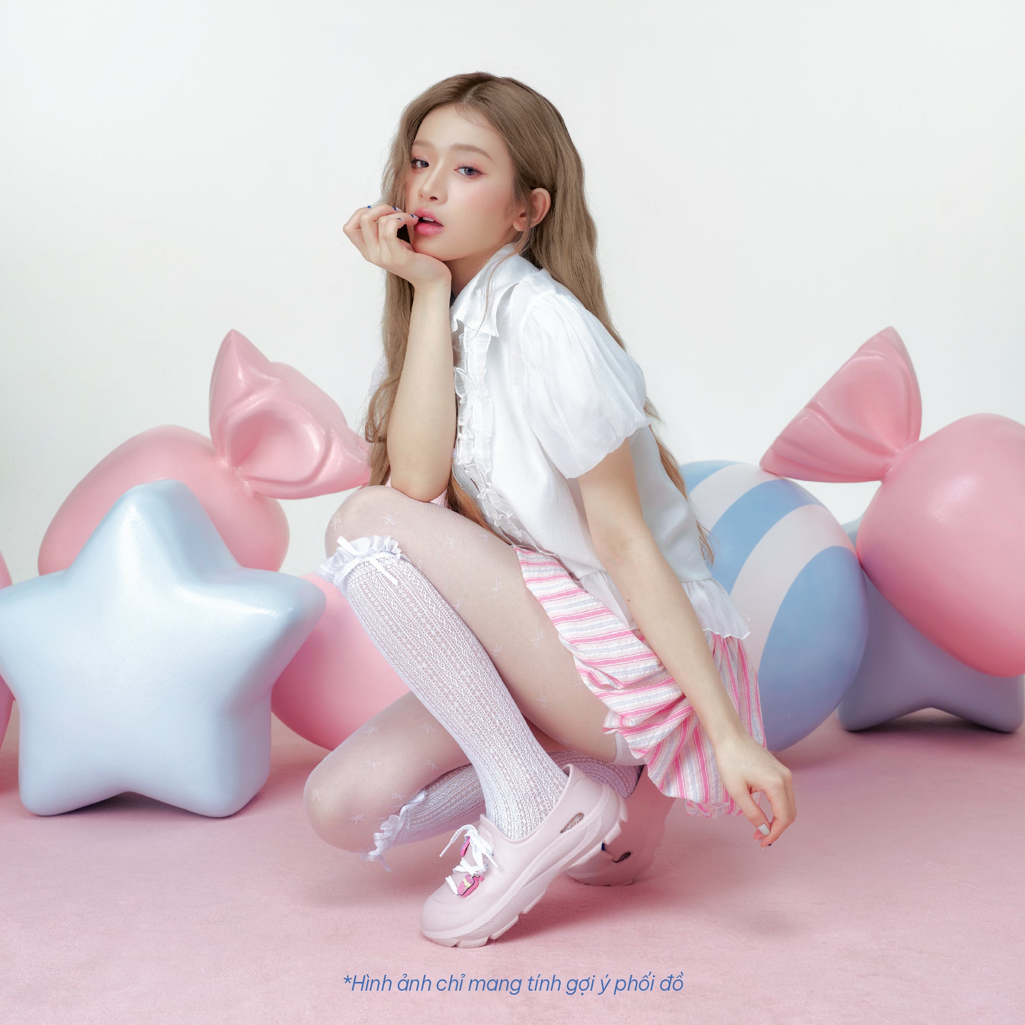 Giày Sneaker Shondo EZI Limax Nữ Màu Hồng