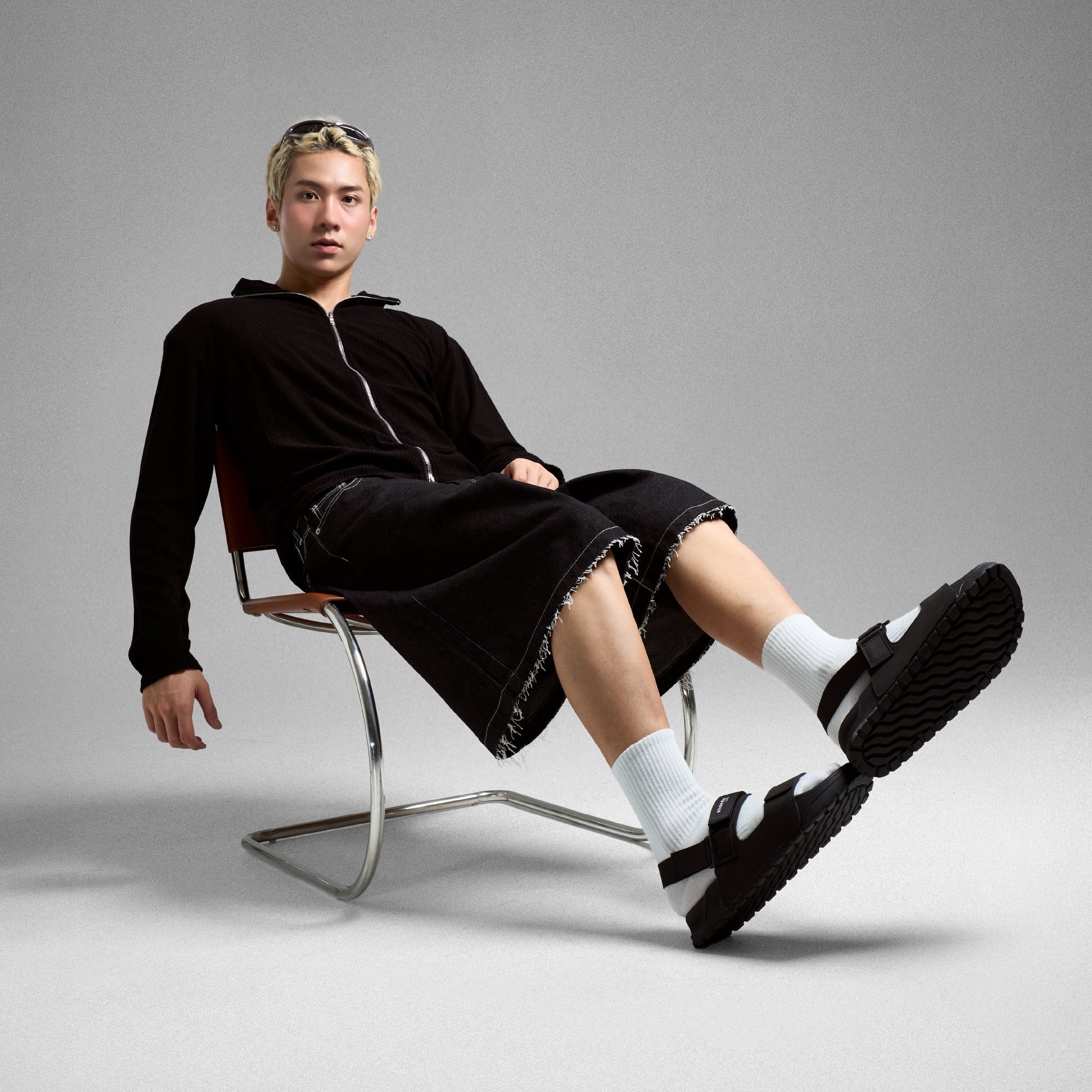 Sandal Platy 4 Lite quai ngang unisex đen