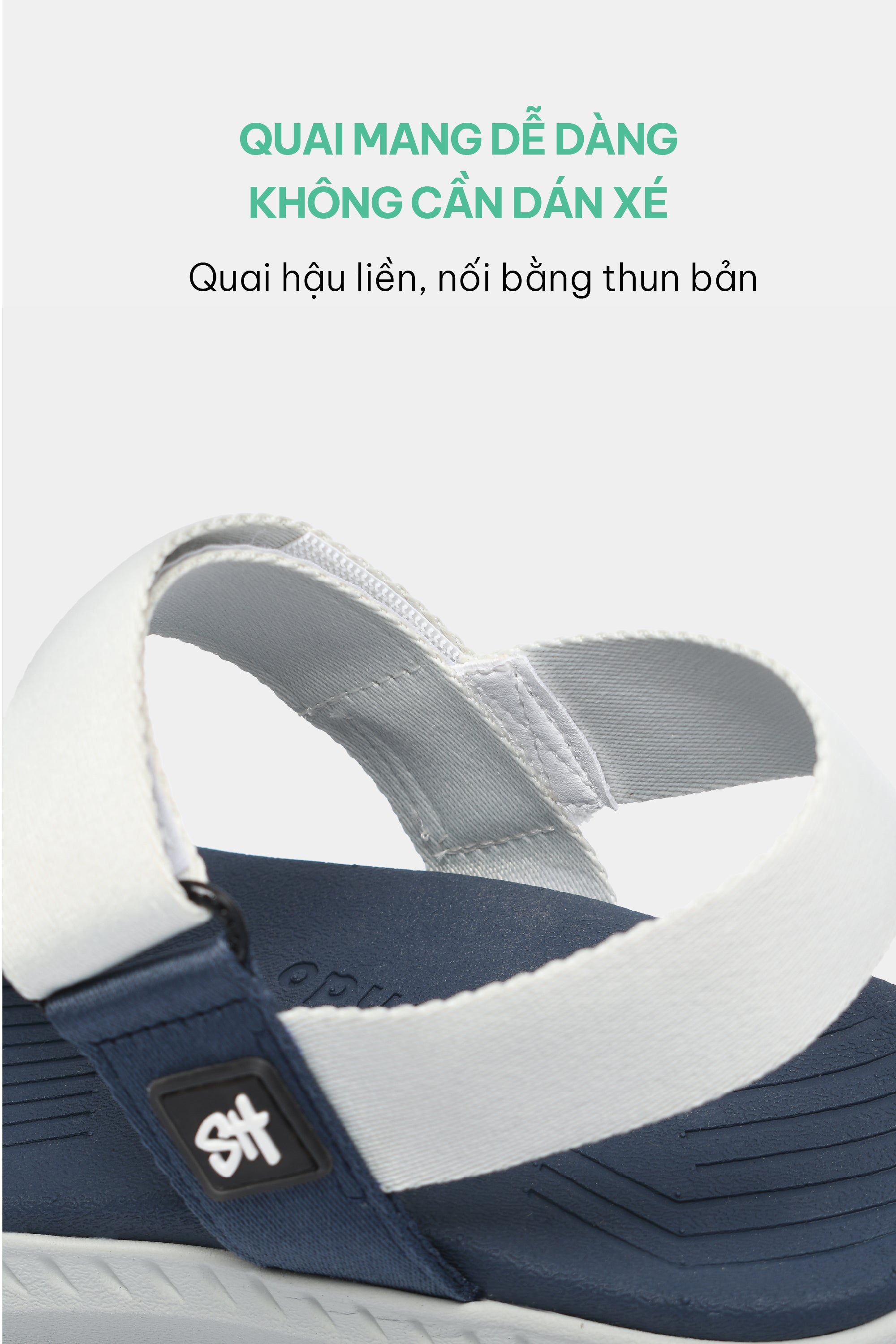 Sandal nam nữ F7R xám rêu xanh dương