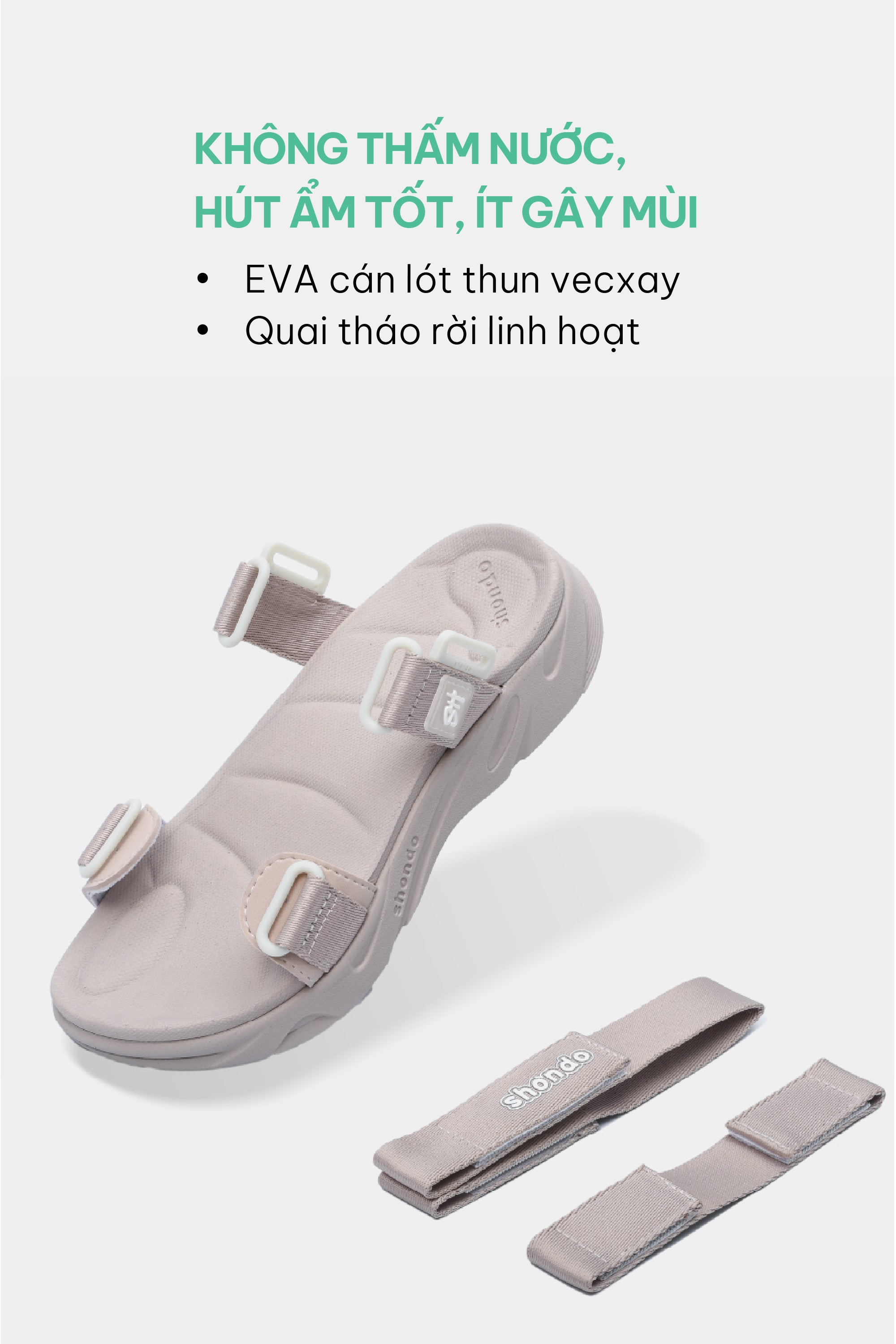 Sandal nữ F8M nâu