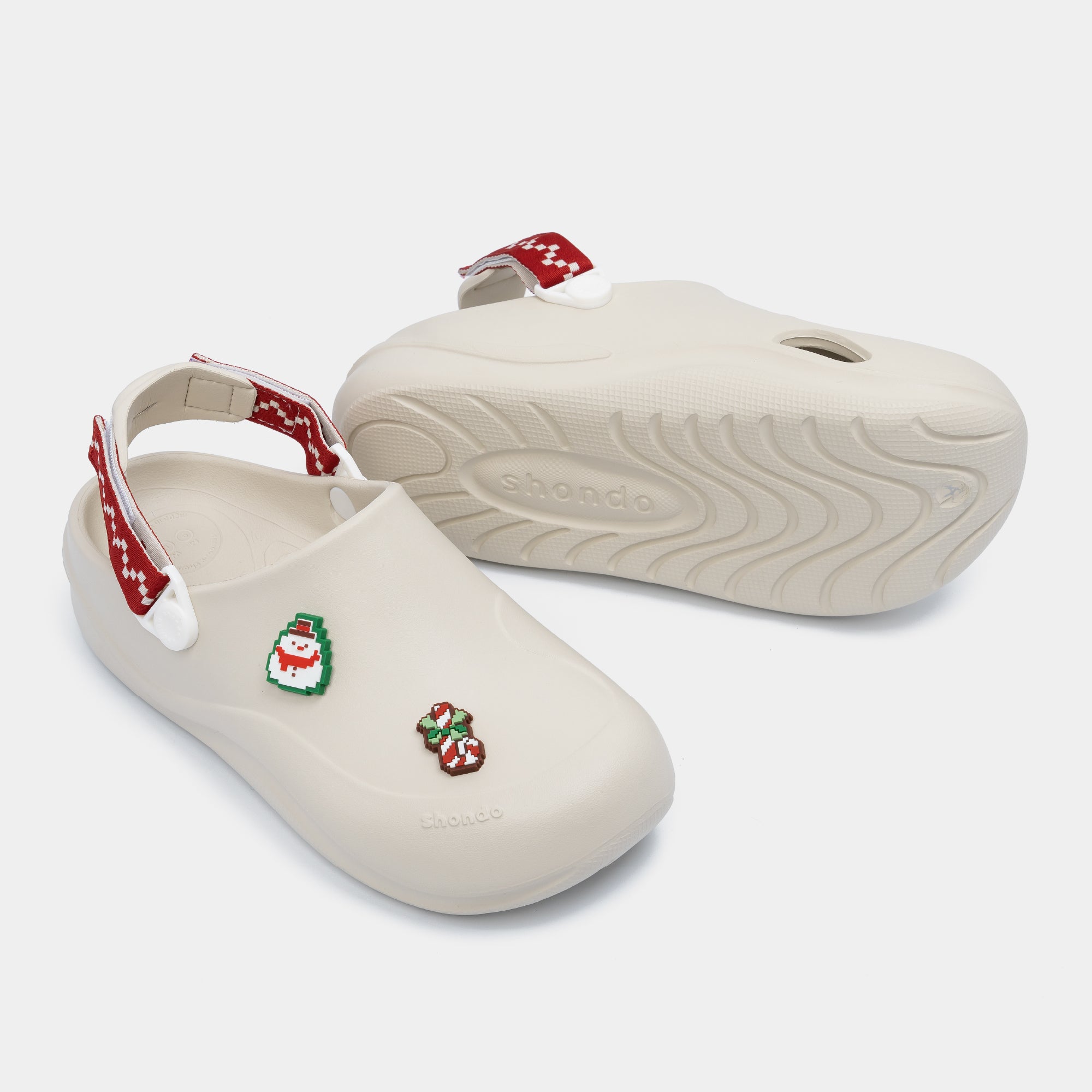 Clog SUKE Limax Christmas unisex trắng kem