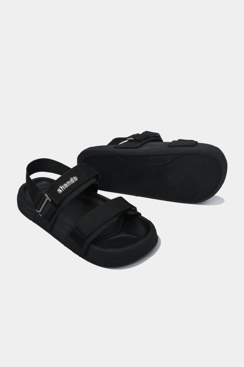 Platy 5-ring black bread sandals