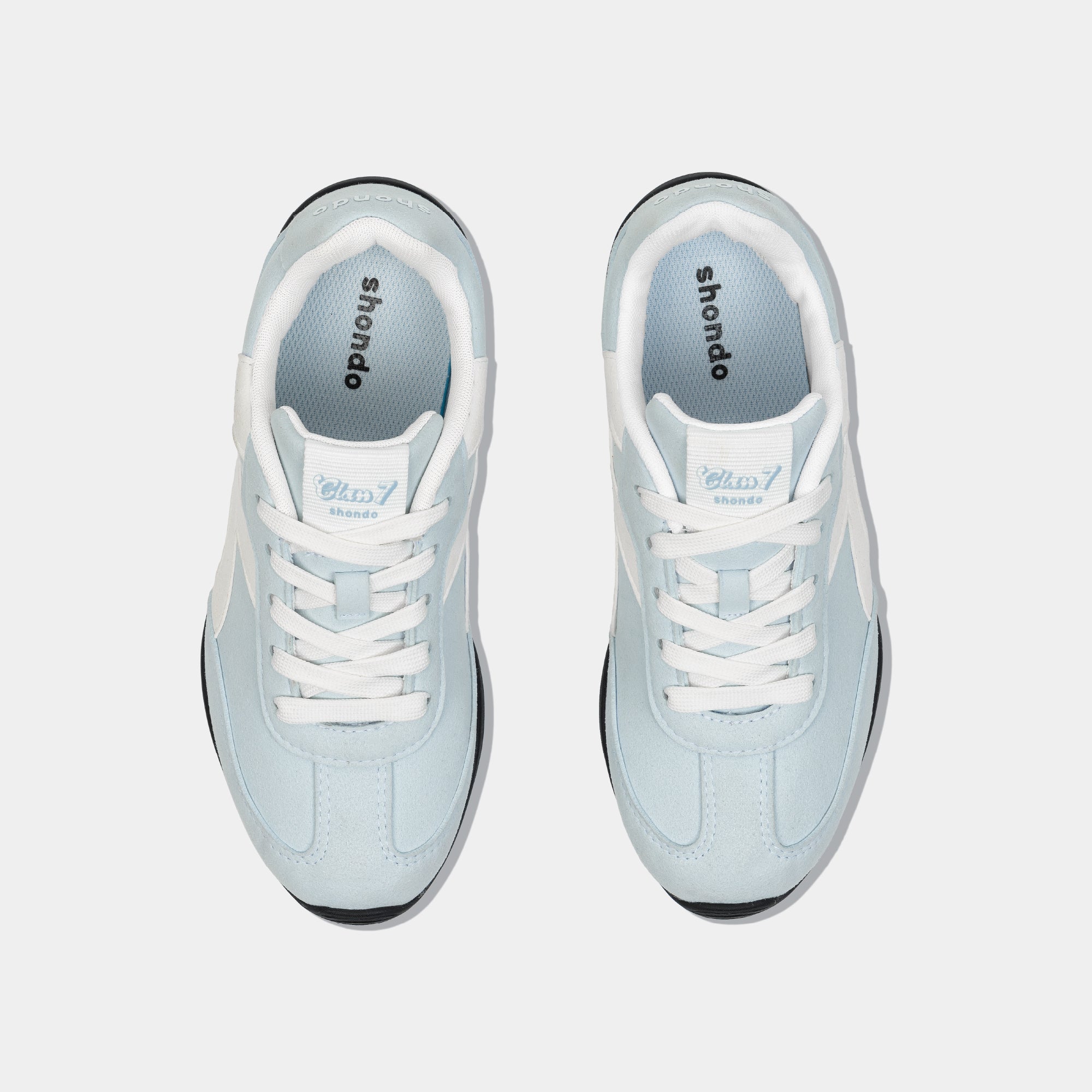 Giày Sneaker Shondo Class 7 Đế Thấp Nữ Màu Xanh Dương