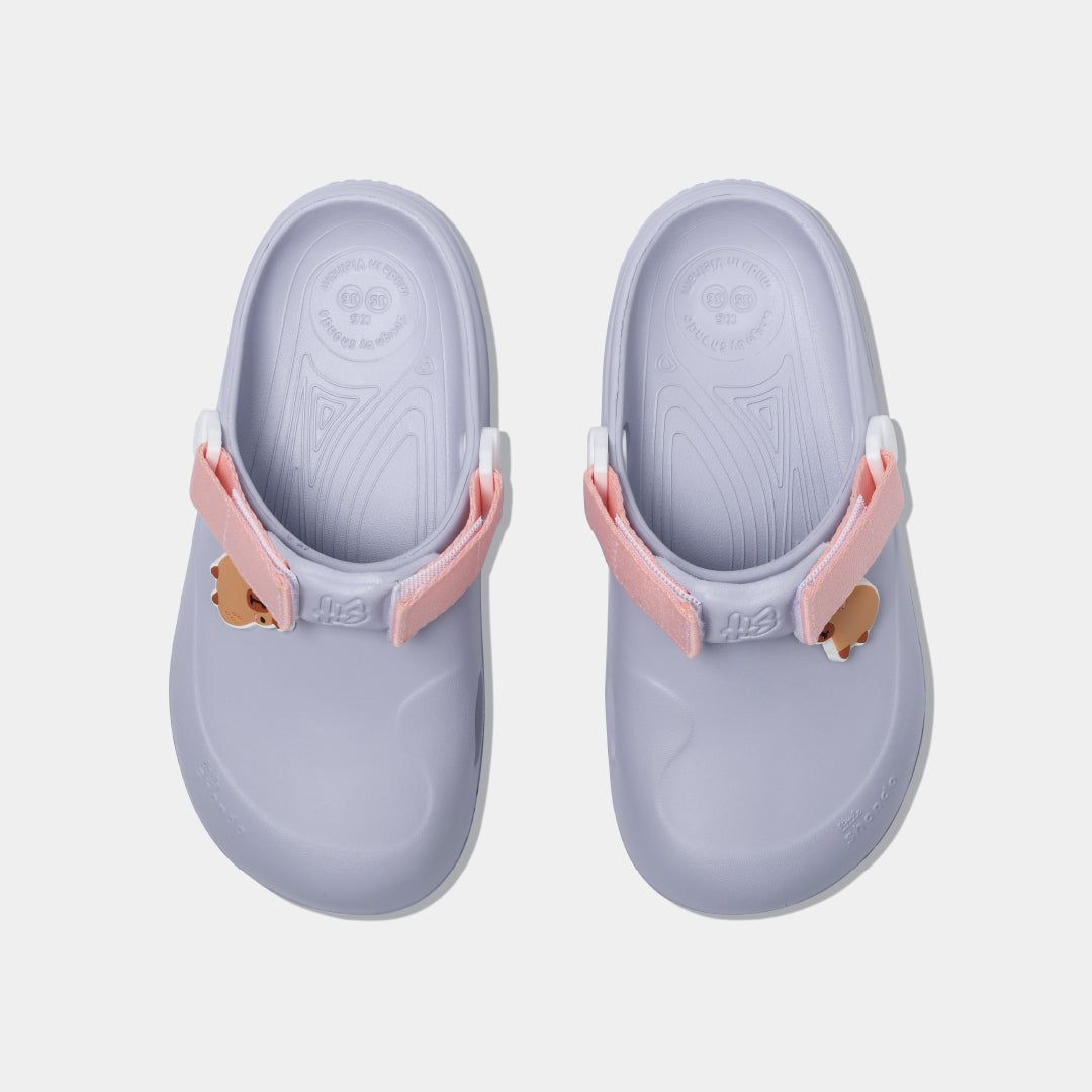 Clog Little Suke bé gái nhựa đúc tím