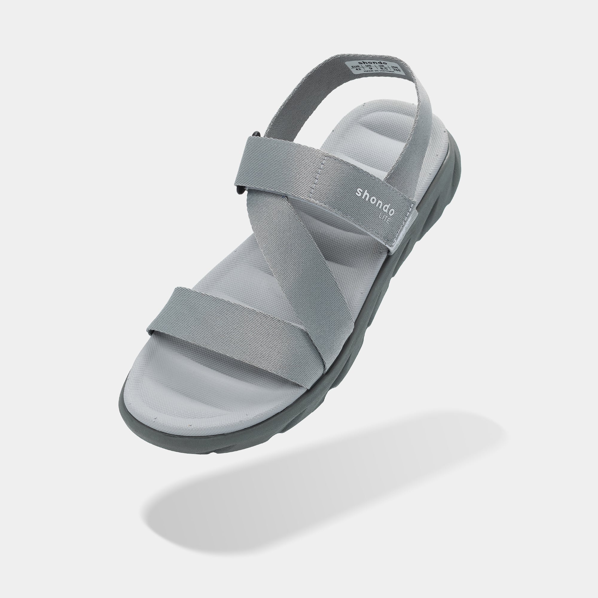 Sandal học sinh F6S Shondo Lite xám