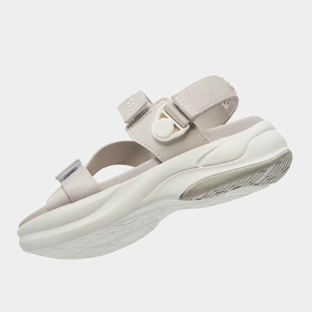 Sandal nam nữ F8B quai xoay nâu xám