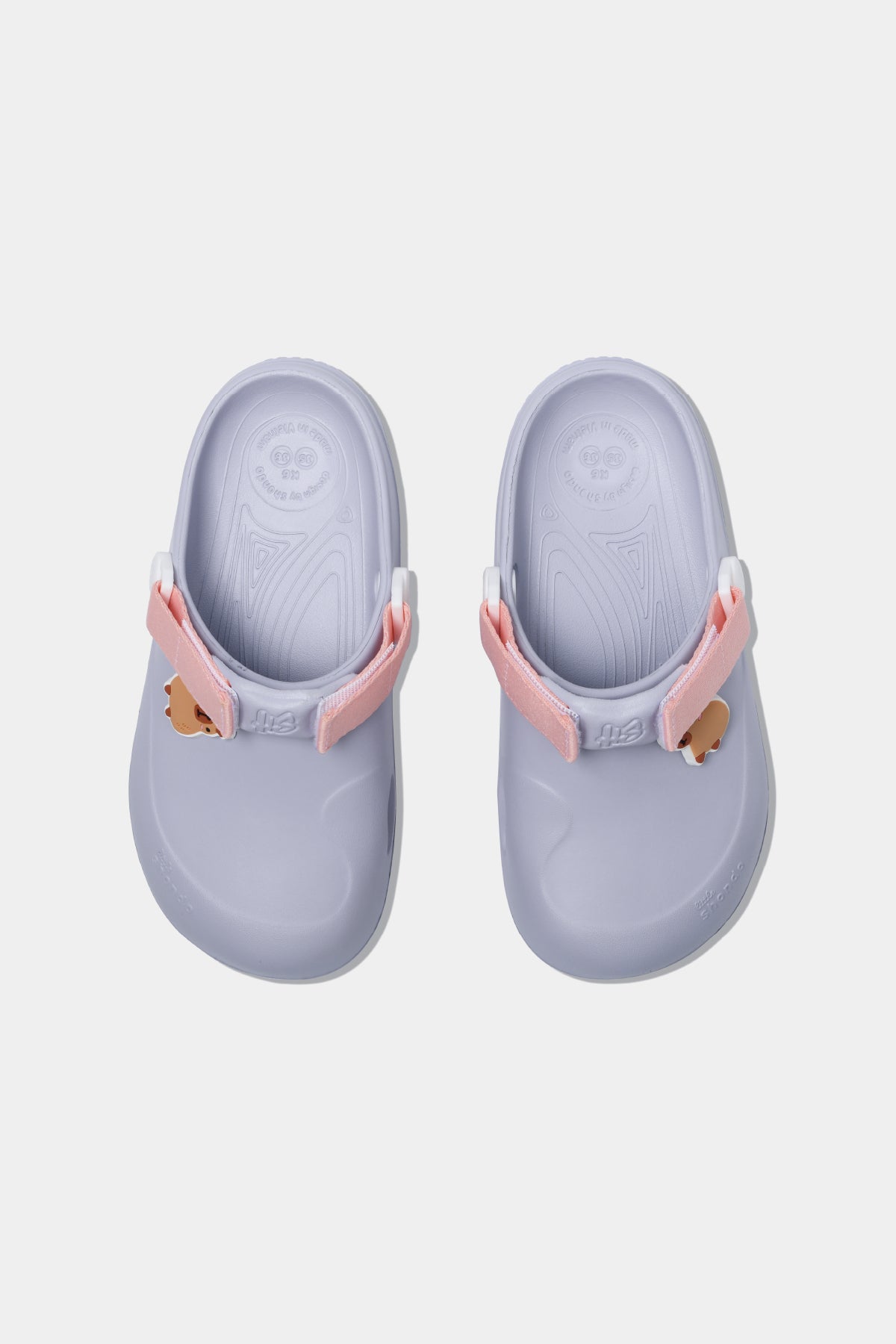Clog Little Suke bé gái nhựa đúc tím
