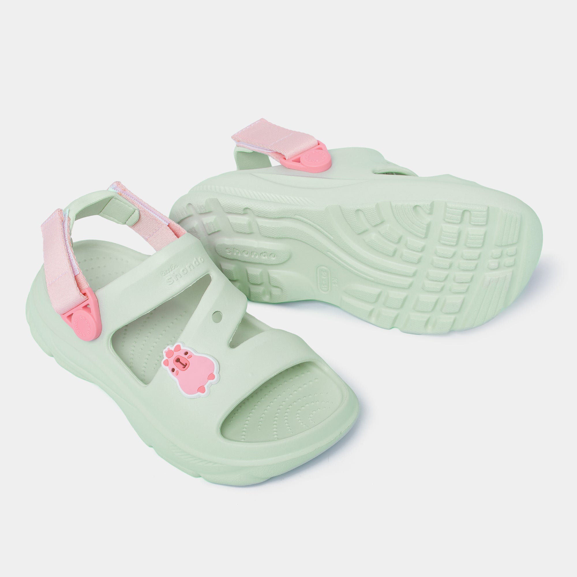 Sandal FX bé gái nhựa đúc xanh ngọc