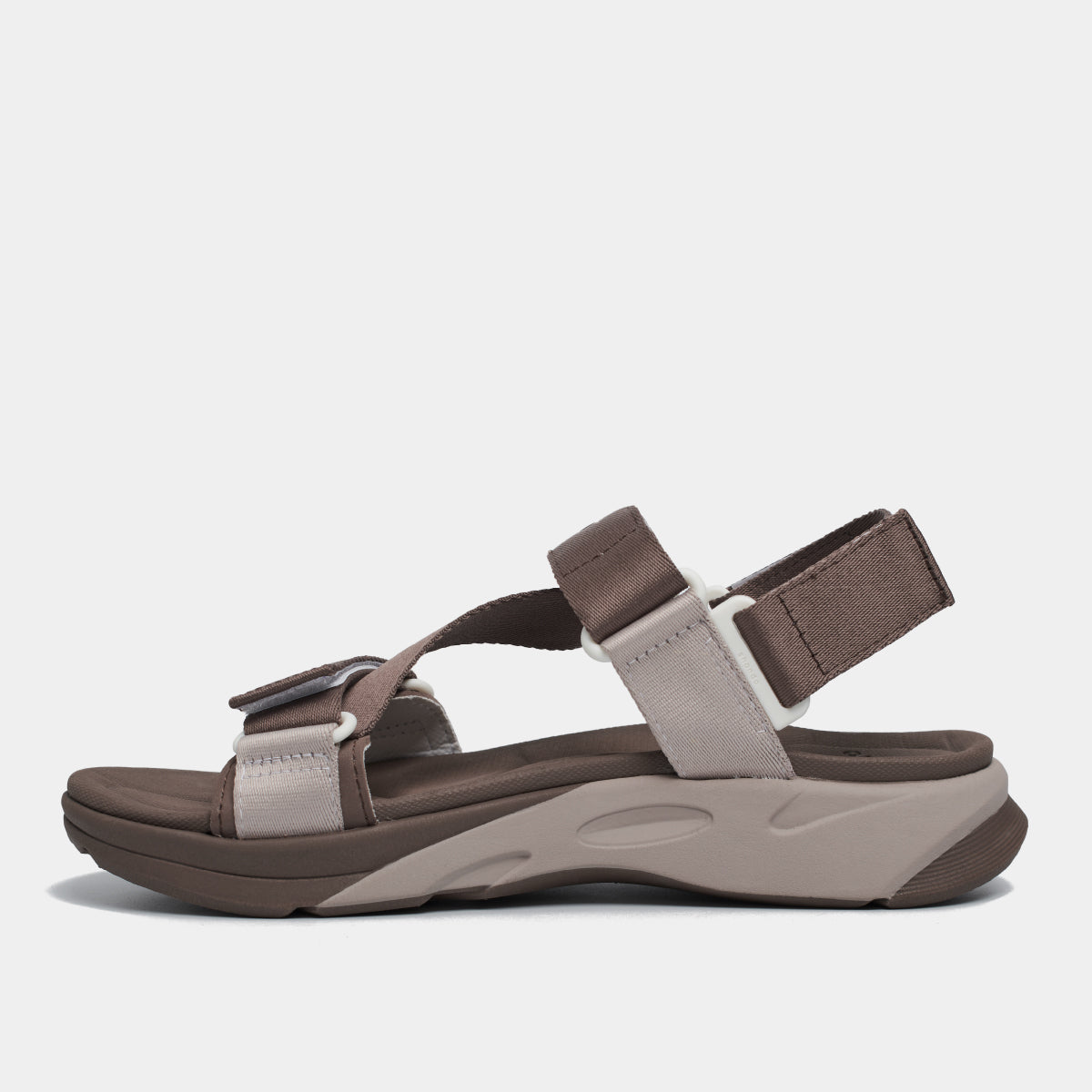 Sandal F8M thể thao nam nữ quai chéo nâu