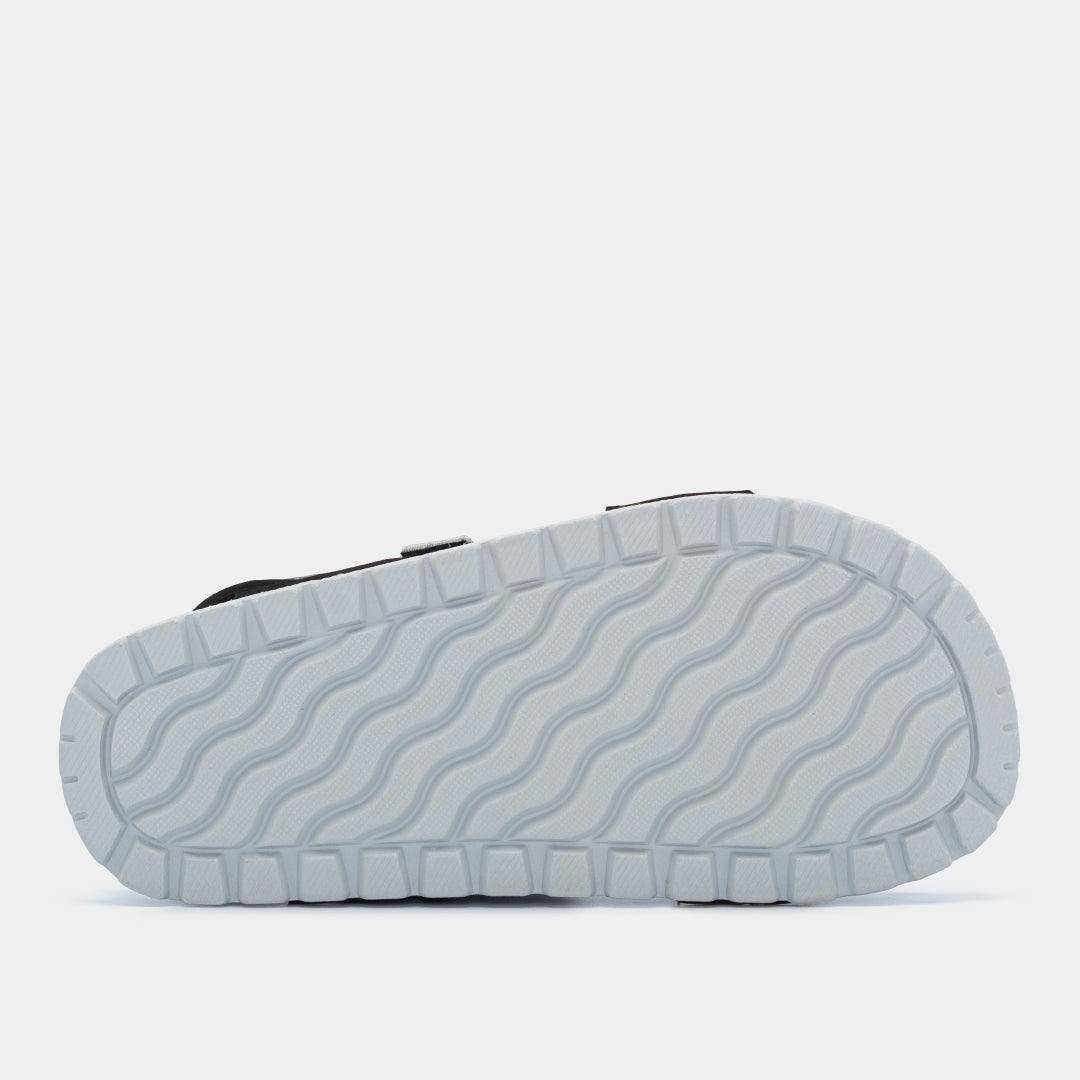 Sandal bé trai Little 4 monogram đen