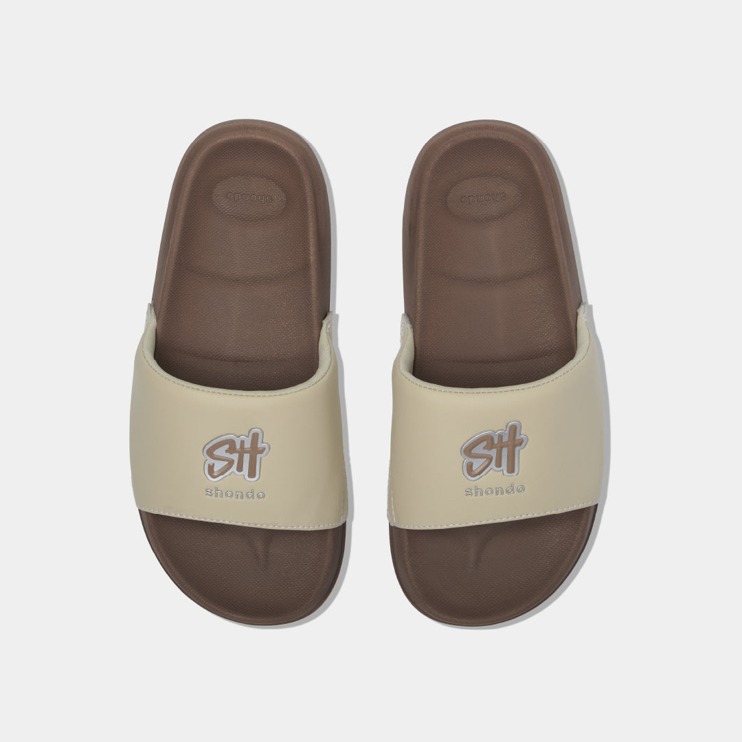 Dép Trendy 7 logo SH TPU nâu be