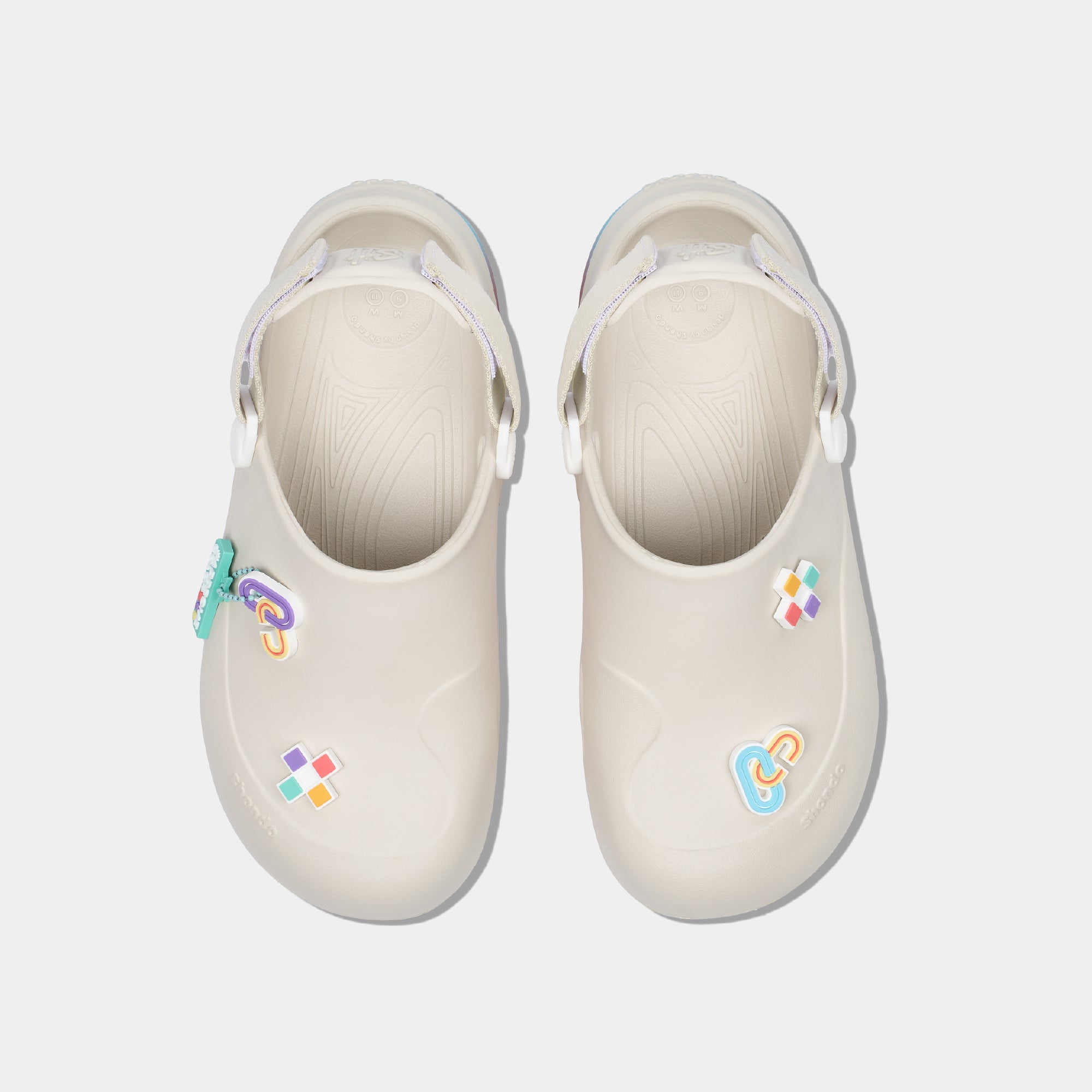 Clog Suke PRIDE unisex trắng kem