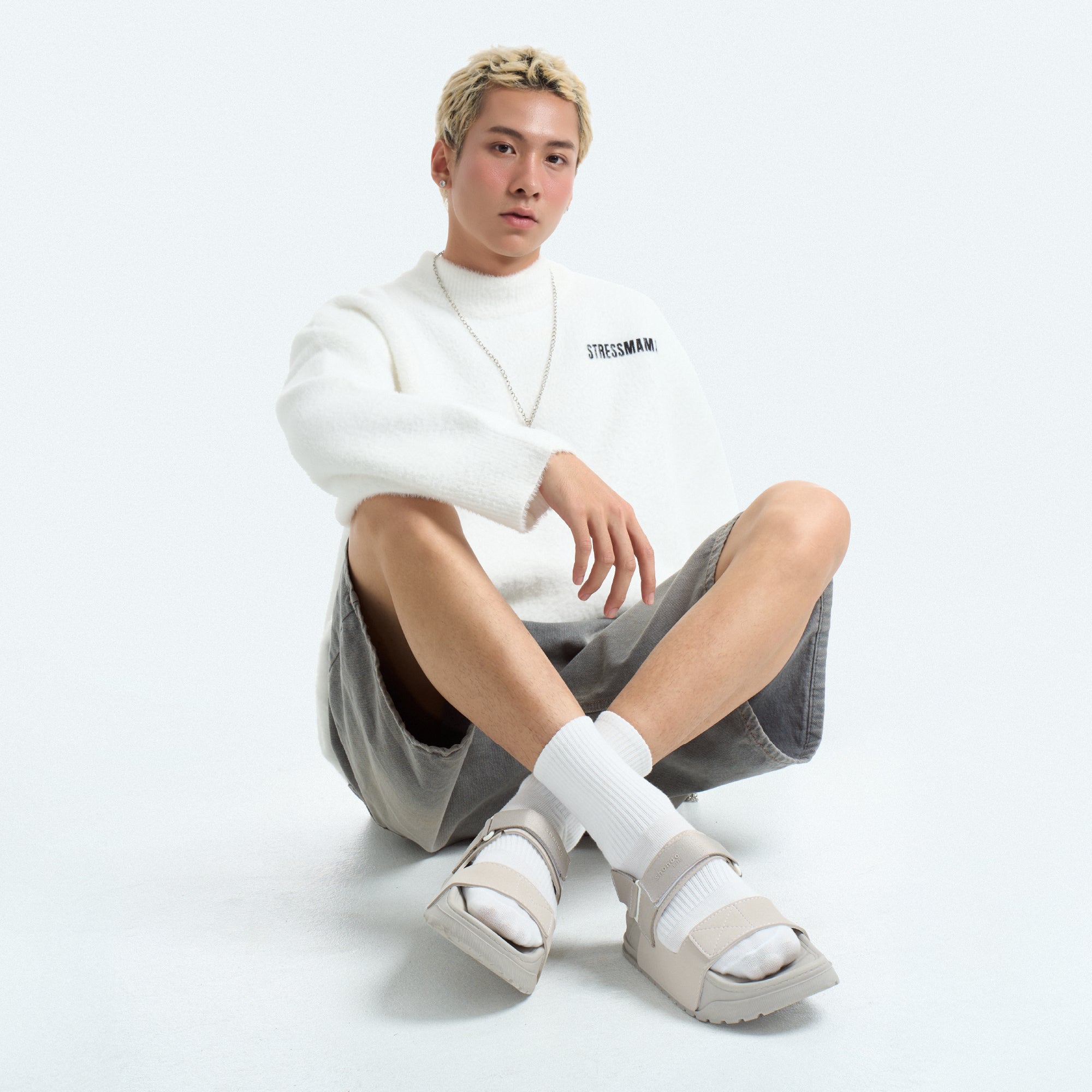 Sandal Platy 4 Lite quai ngang unisex xám