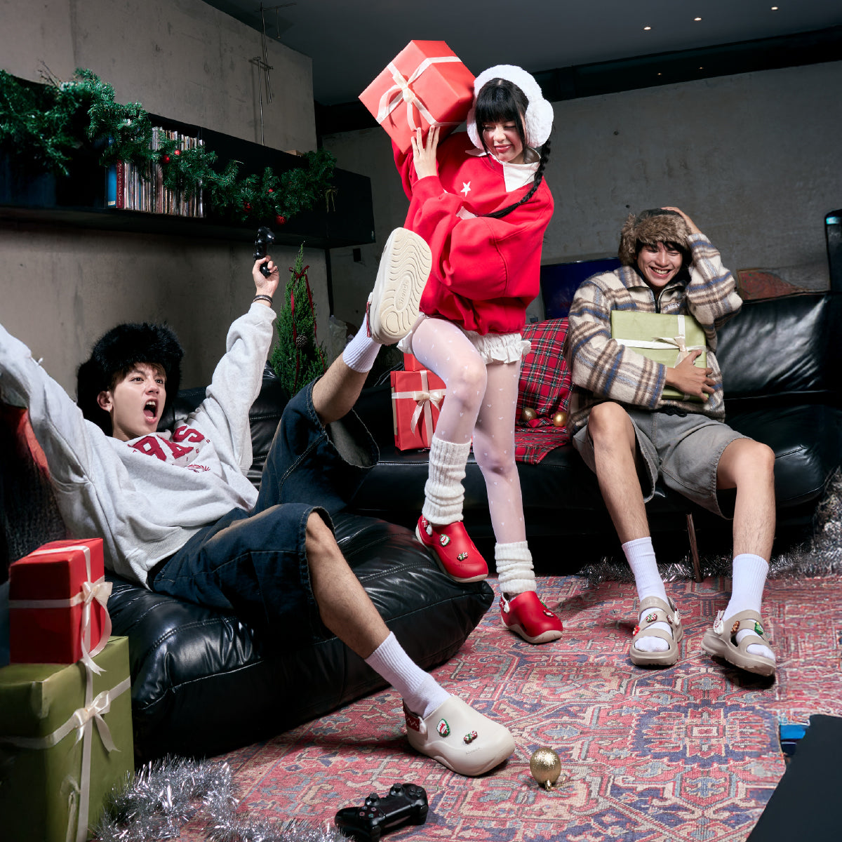 Clog SUKE Limax Christmas unisex đỏ