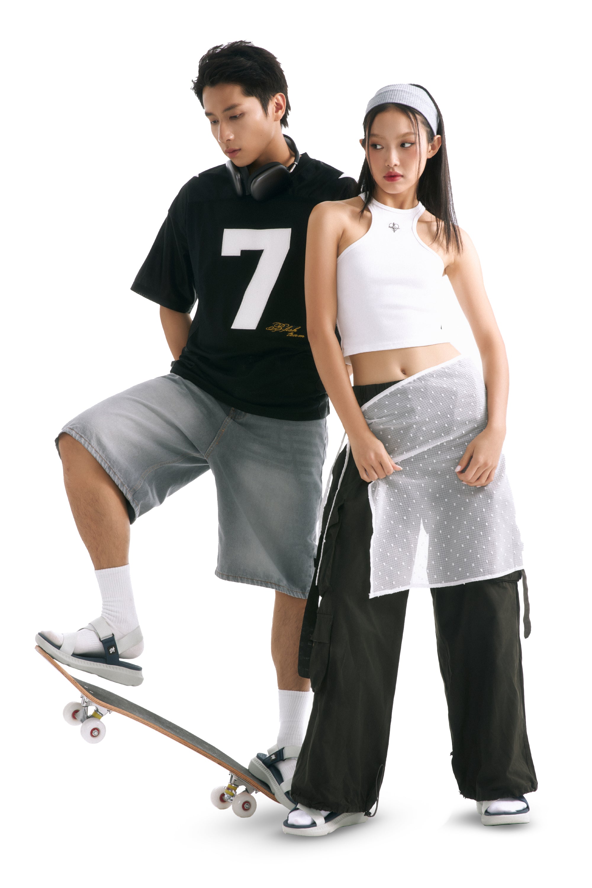 Sandal nam nữ F7R xám rêu xanh dương
