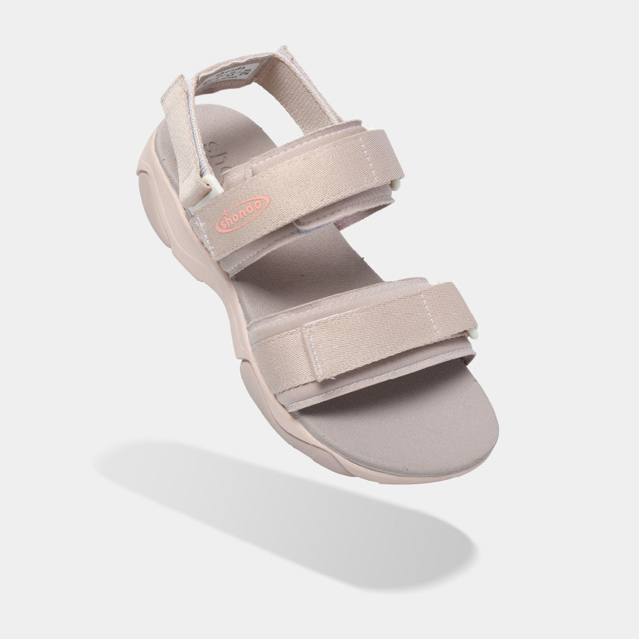 Sandal nữ Girly quai thun hồng nâu