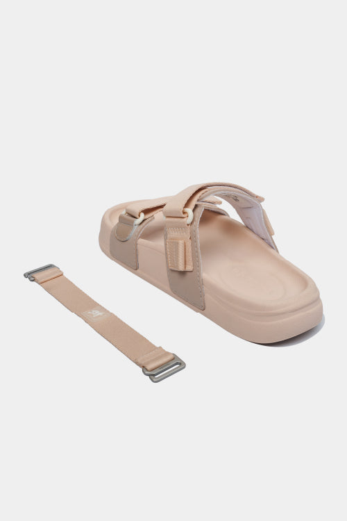 Sandal bánh mì nữ Platy 5 khoen hồng