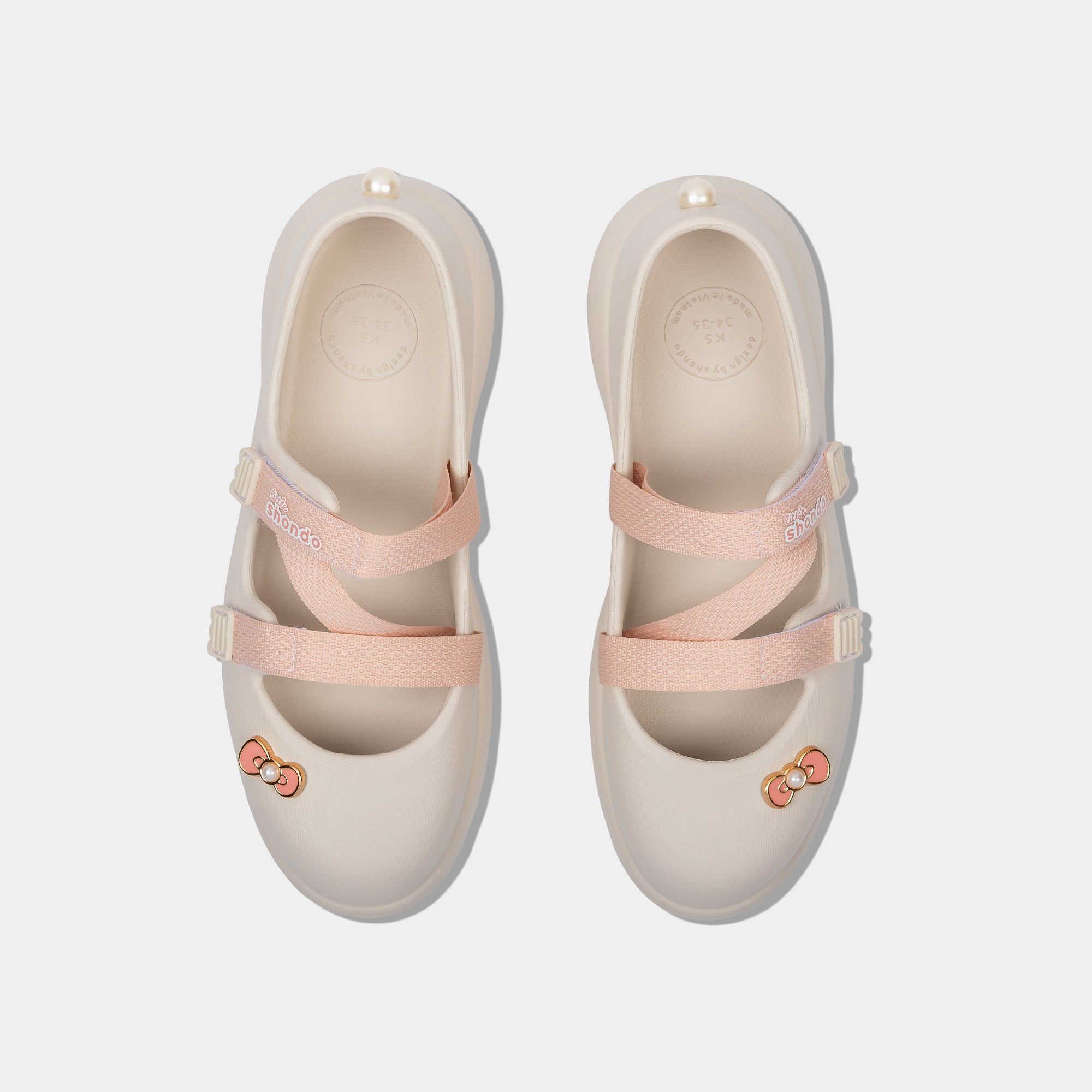 Giày ballet sneaker bé gái Little Dreamie trắng