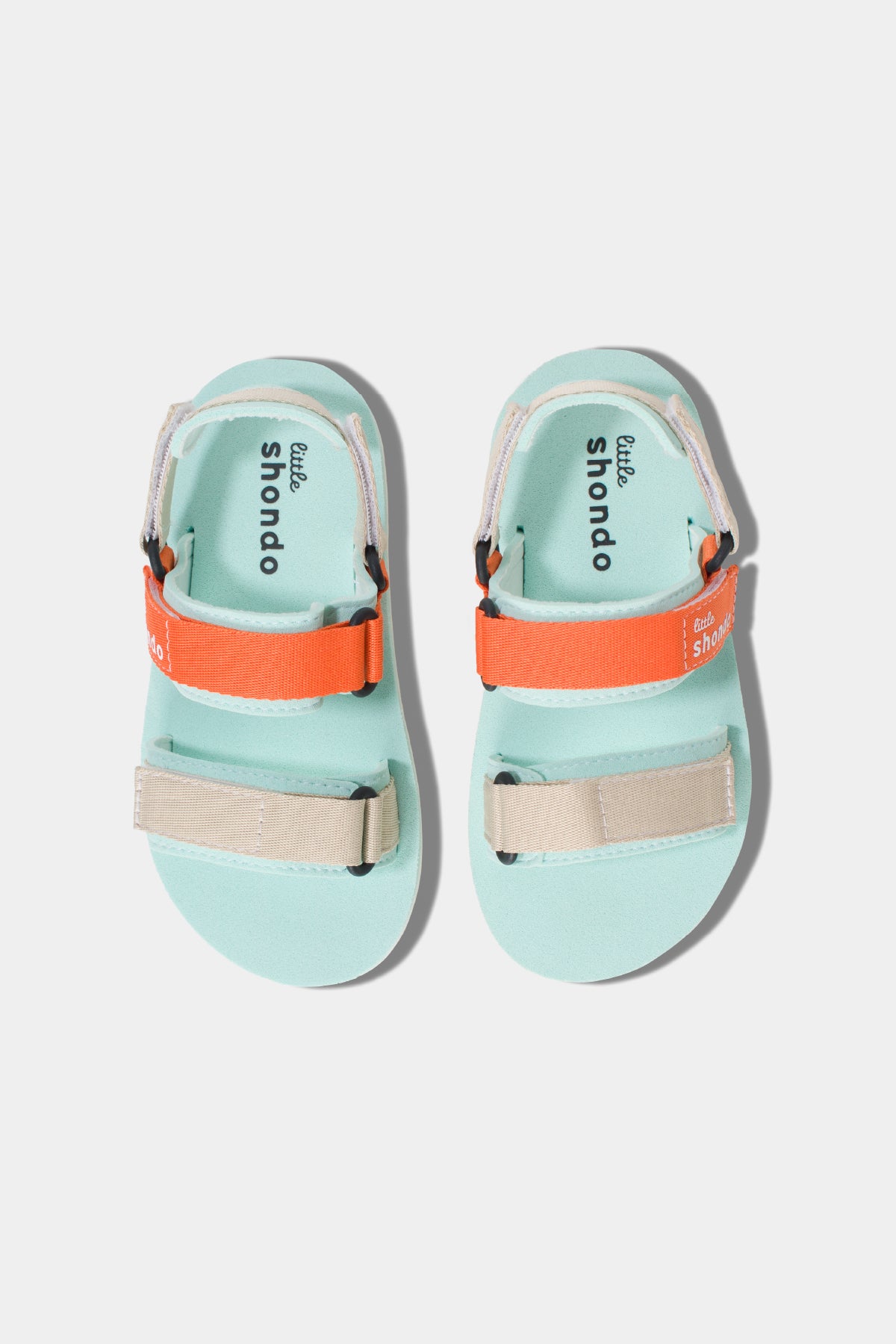 Sandals Little trắng xanh hồng