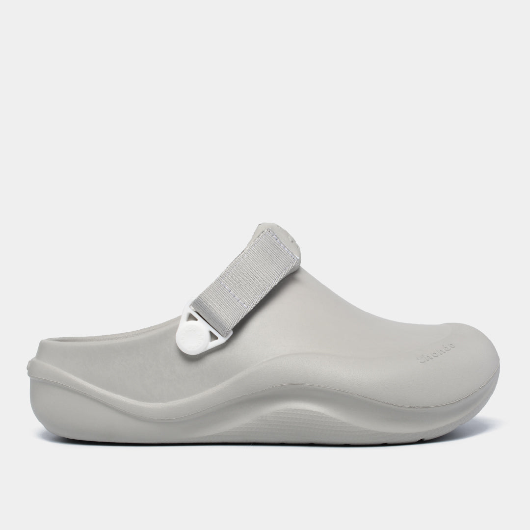 Clog SUKE nhựa đúc nam nữ xám