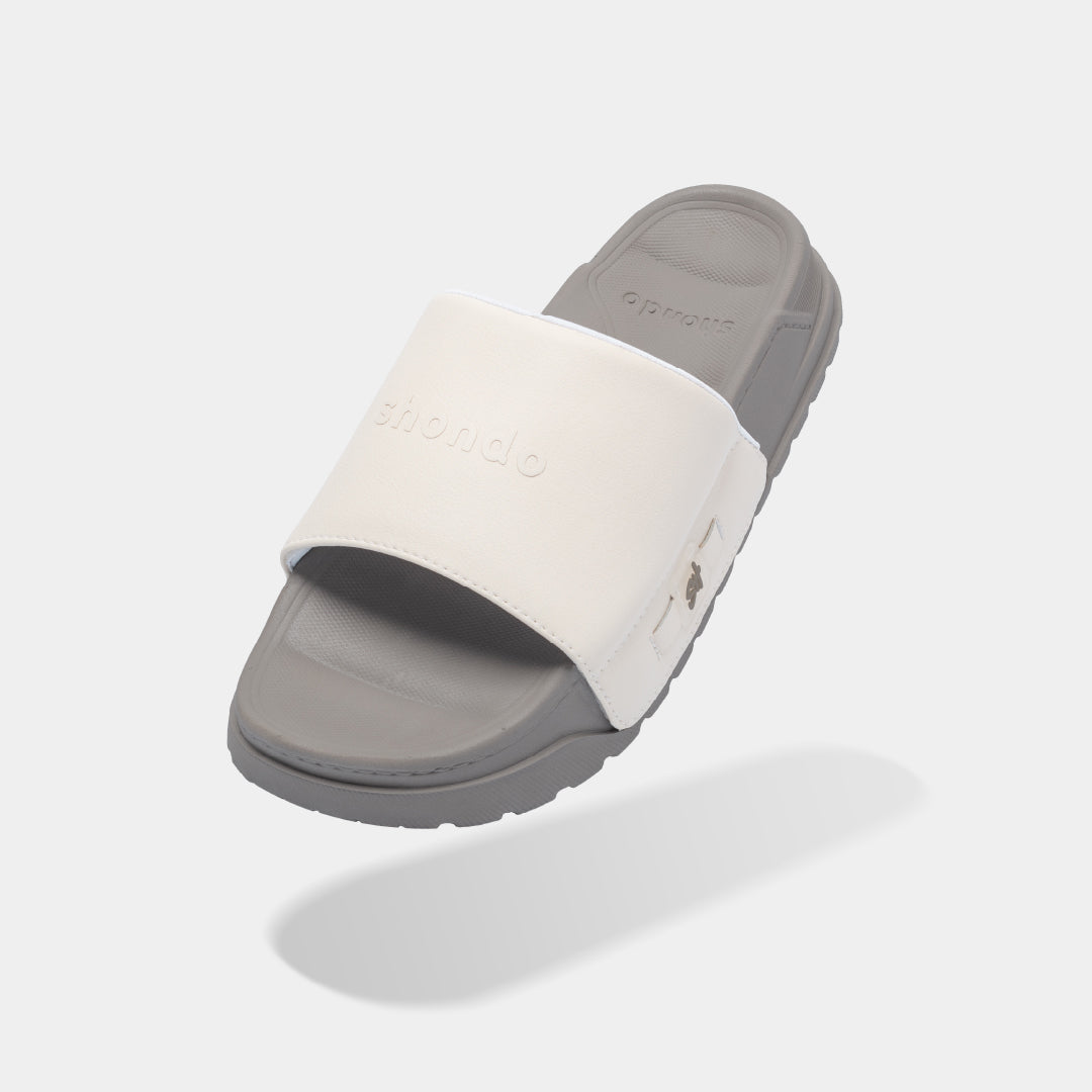 Dép bánh mì Trendy 4 quai si nâu kem
