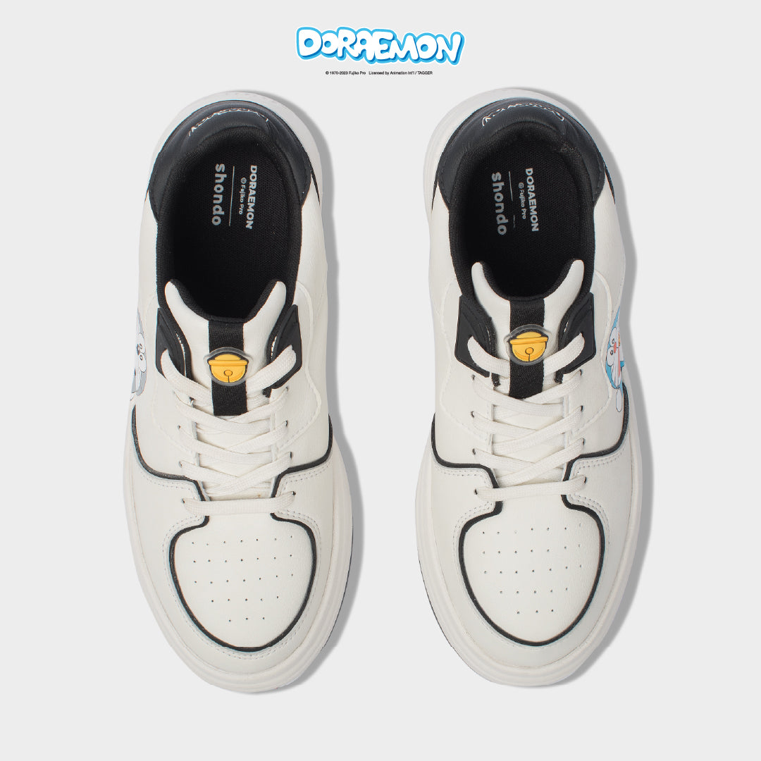 Sneaker Class 2 Doraemon trắng đen