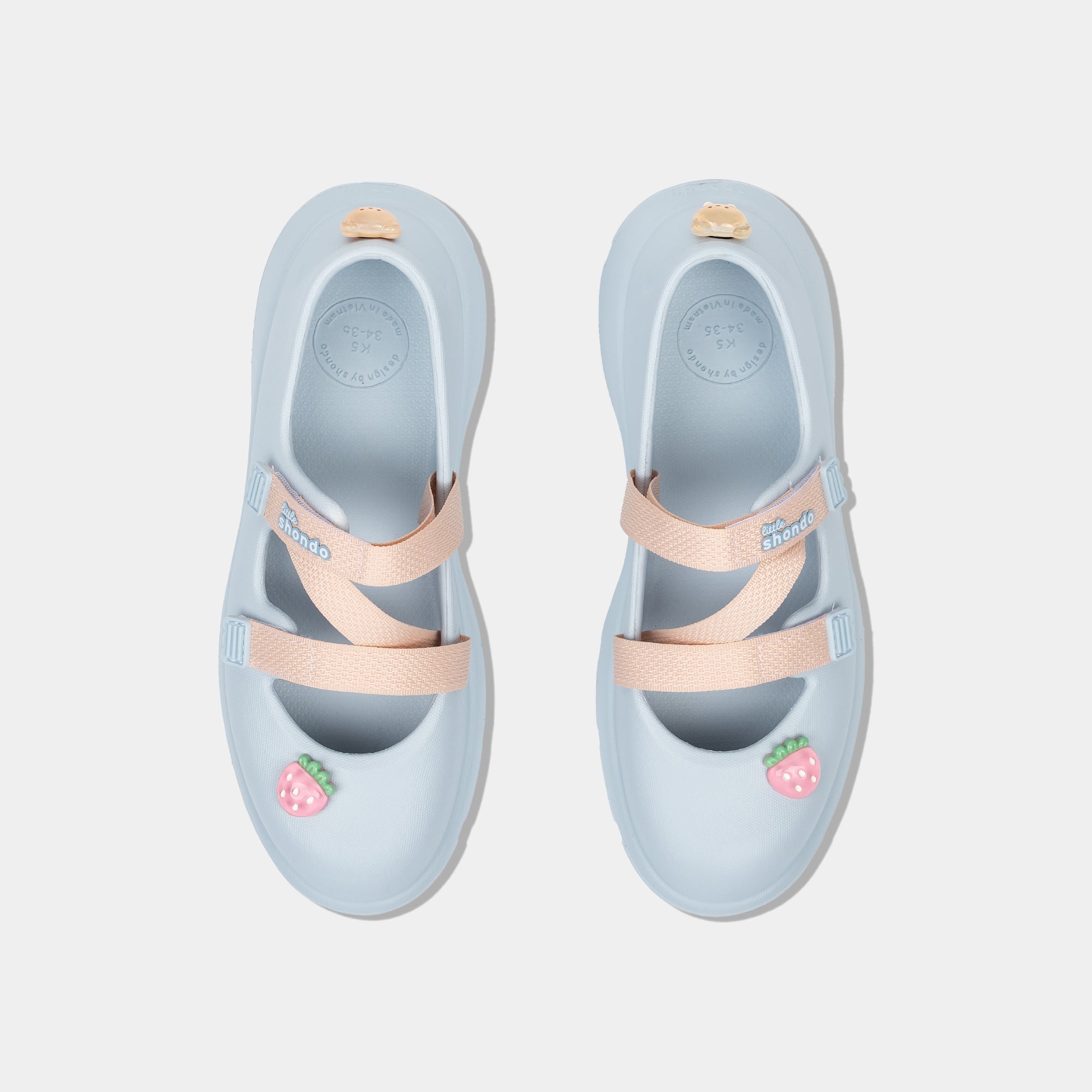 Giày ballet sneaker bé gái Little Dreamie xanh trời