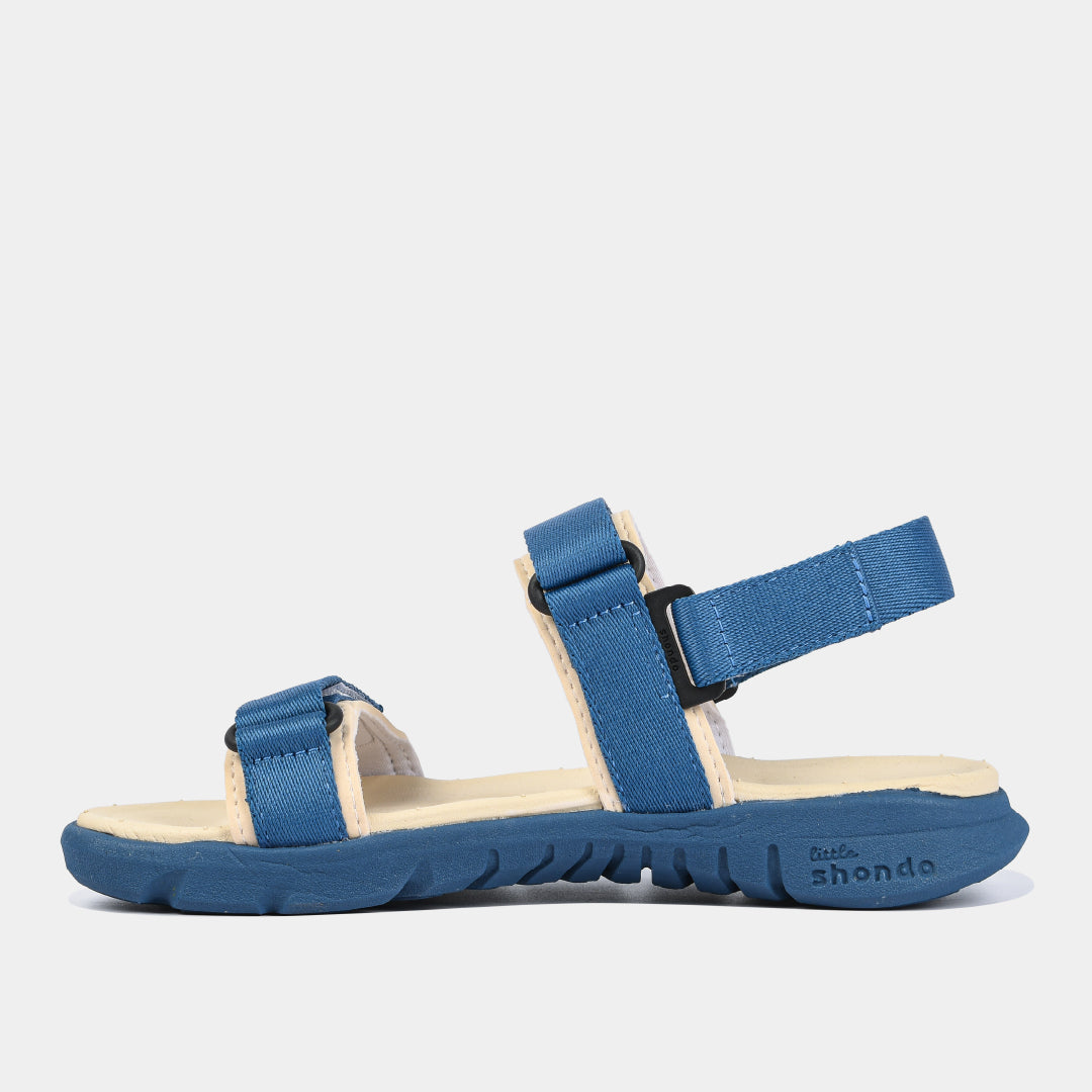 Sandals little F6S quai xanh dương be