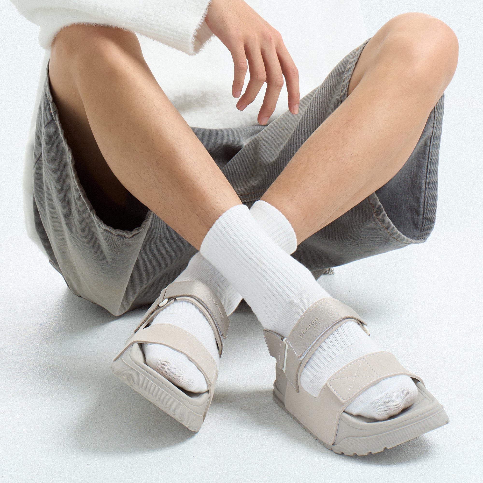 Sandal Platy 4 Lite quai ngang unisex xám