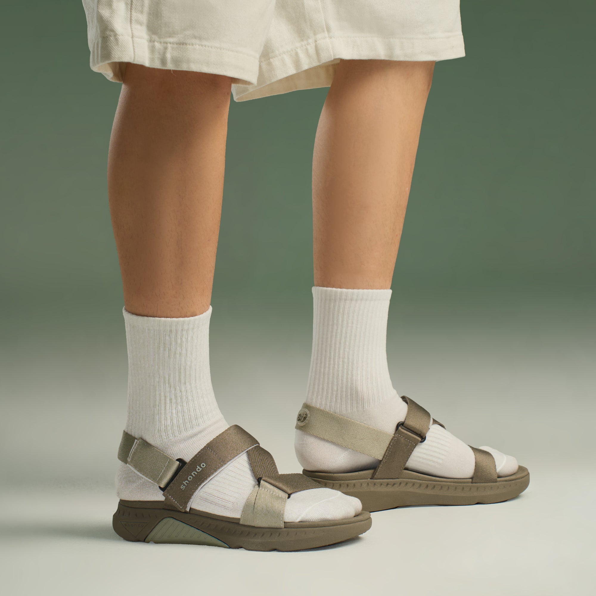 Sandal F7R quai chéo unisex rêu