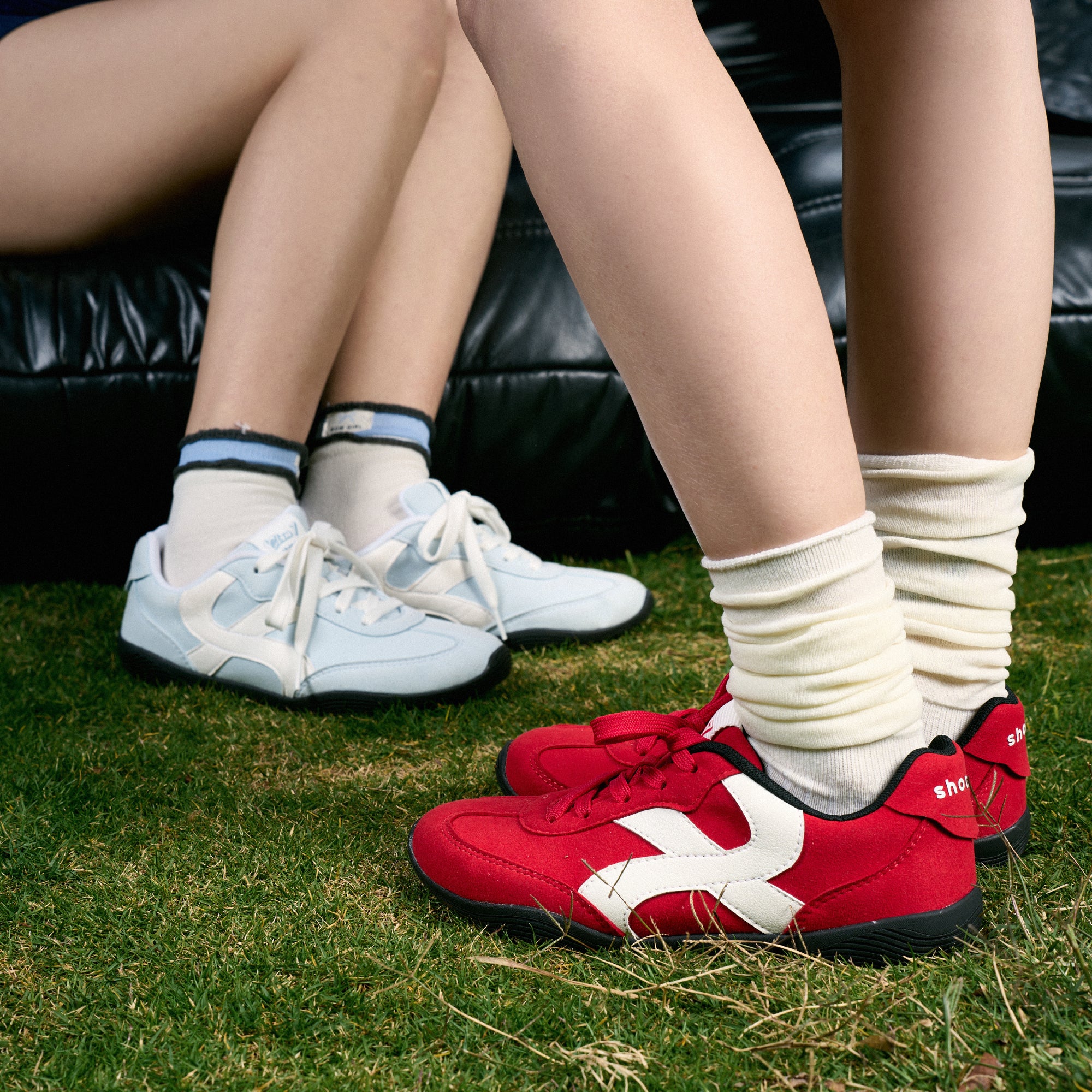 Giày Sneaker Shondo Class 7 Đế Thấp Unisex Màu Đỏ