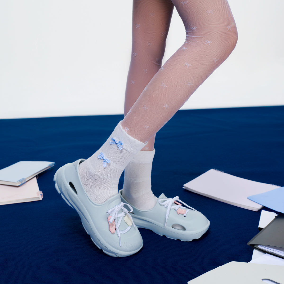 Giày Sneaker EZI Limax nữ xanh ngọc