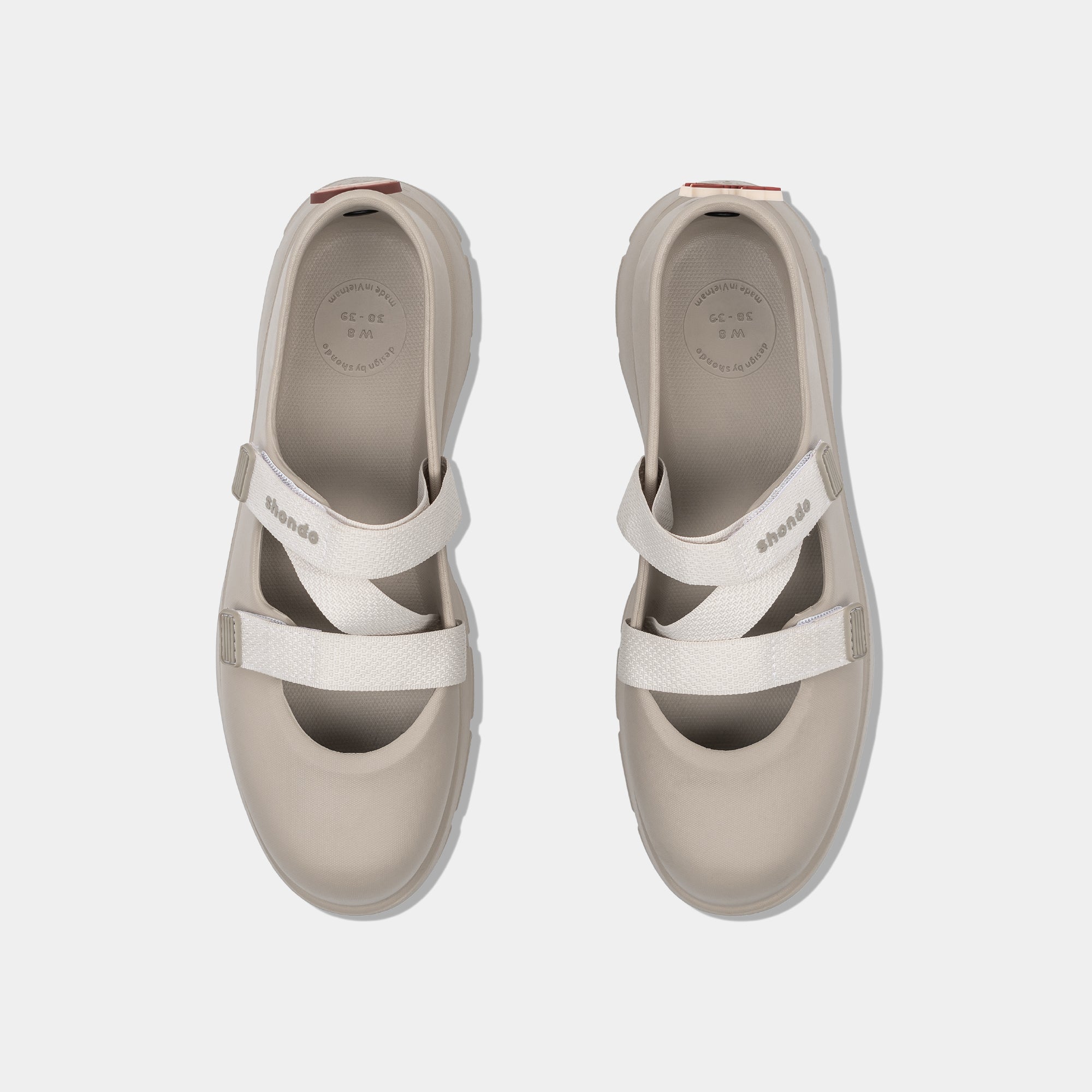 Giày Ballet Sneaker Nữ Shondo Dreamie Màu Nâu Nhạt