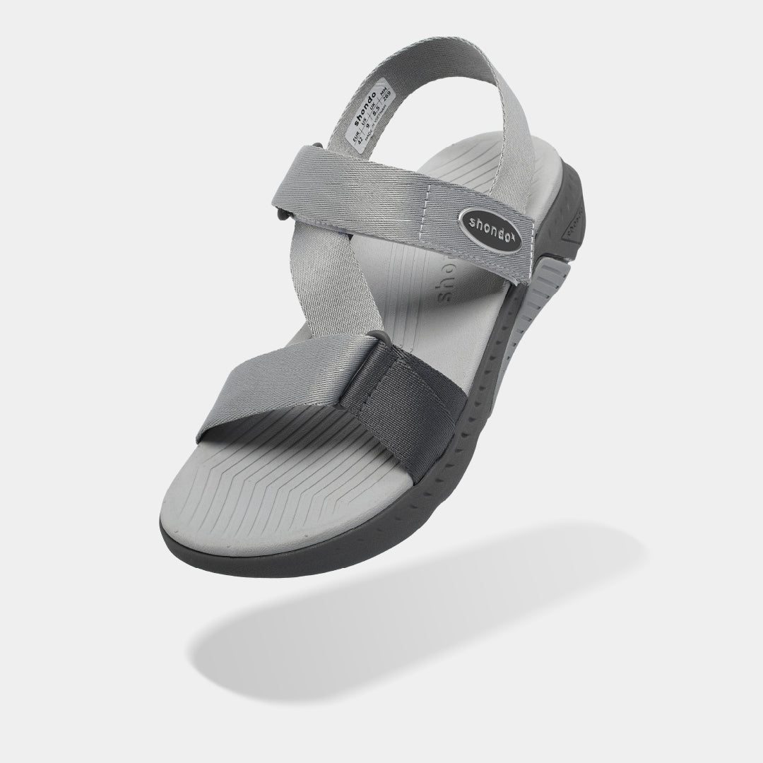 Sandal F7R nam nữ đi học quai chéo xám