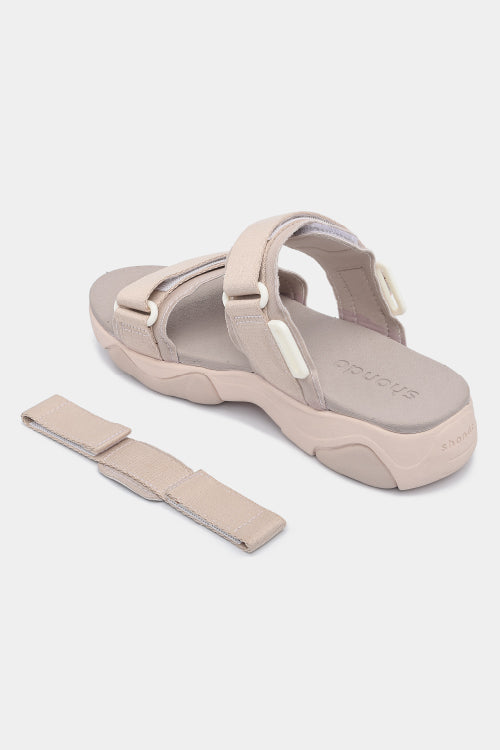 Girly women's sandals with pink brown elastic straps