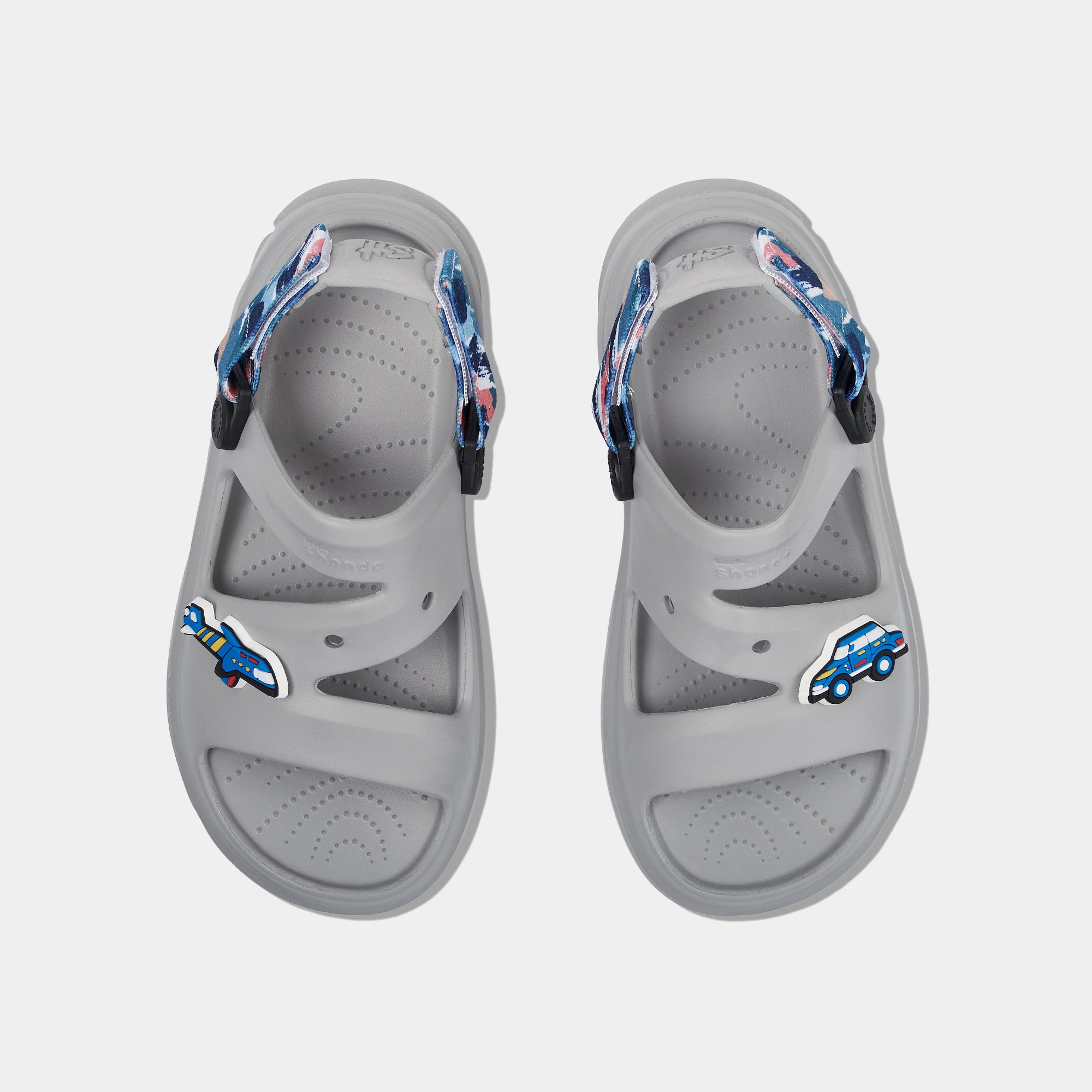 Sandal FX bé trai nhựa đúc xám