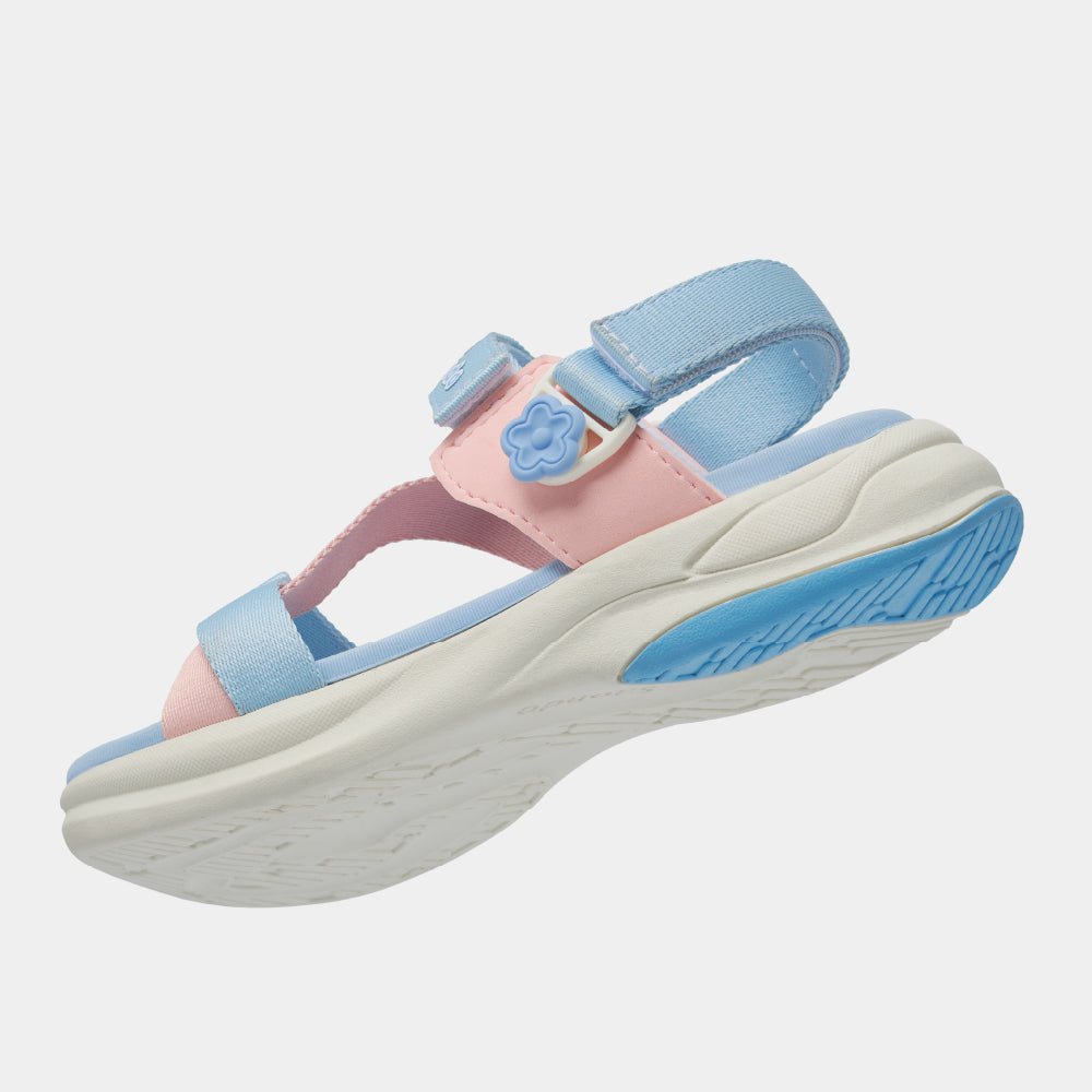 Sandal trẻ em Little 8 quai xoay xanh hồng